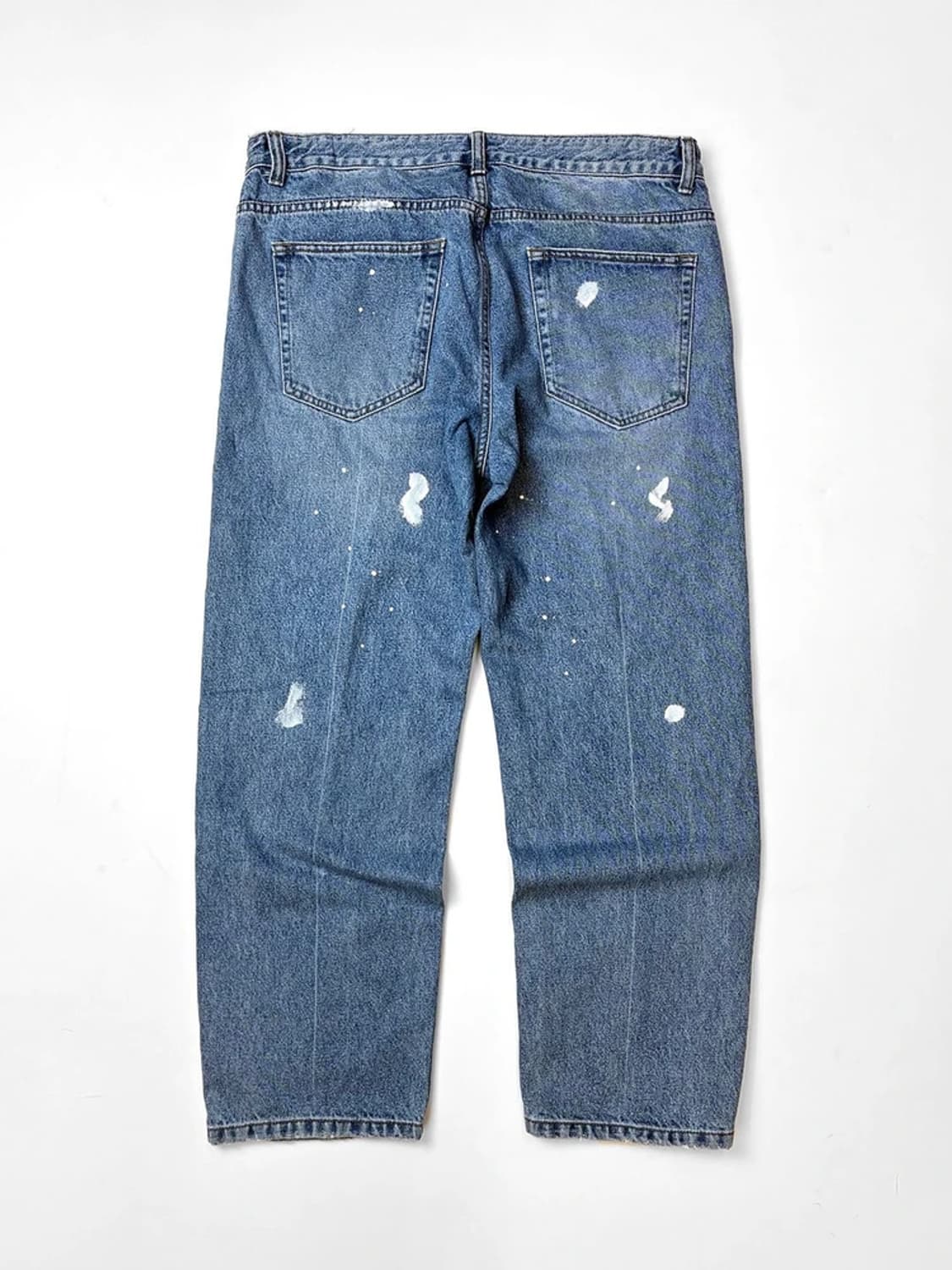 솔리드옴므 19ss 워싱 페인팅 테이퍼드 데님 팬츠 PN5349 상품이미지5