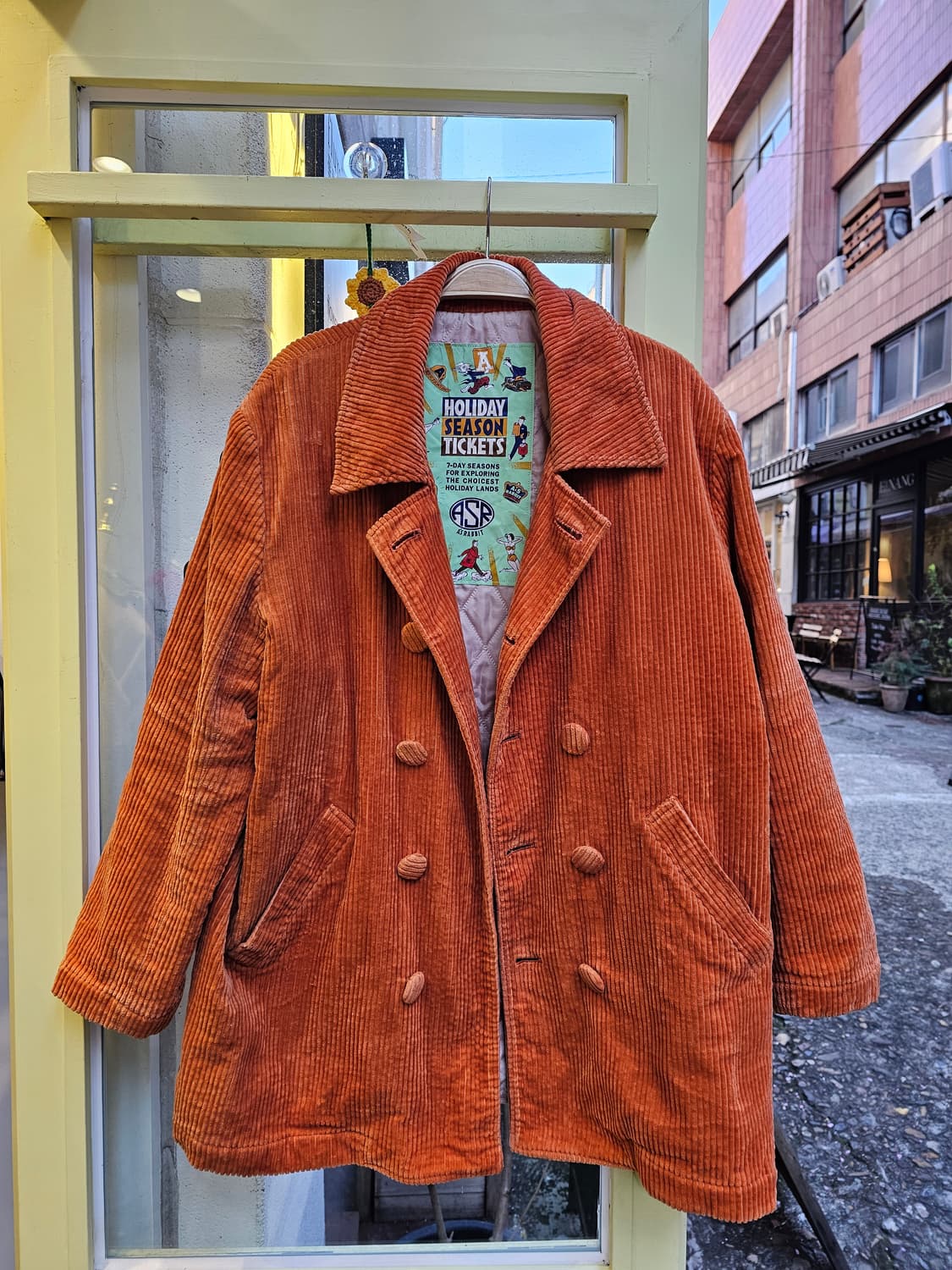 A's Rabbit 오렌지 코듀로이 더블자켓 상품이미지5