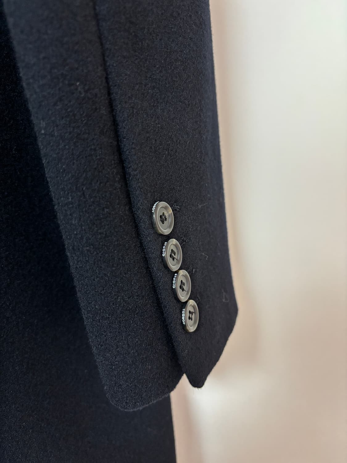 스튜디오톰보이 솔리드 테일러드코트 네이비 상품이미지3