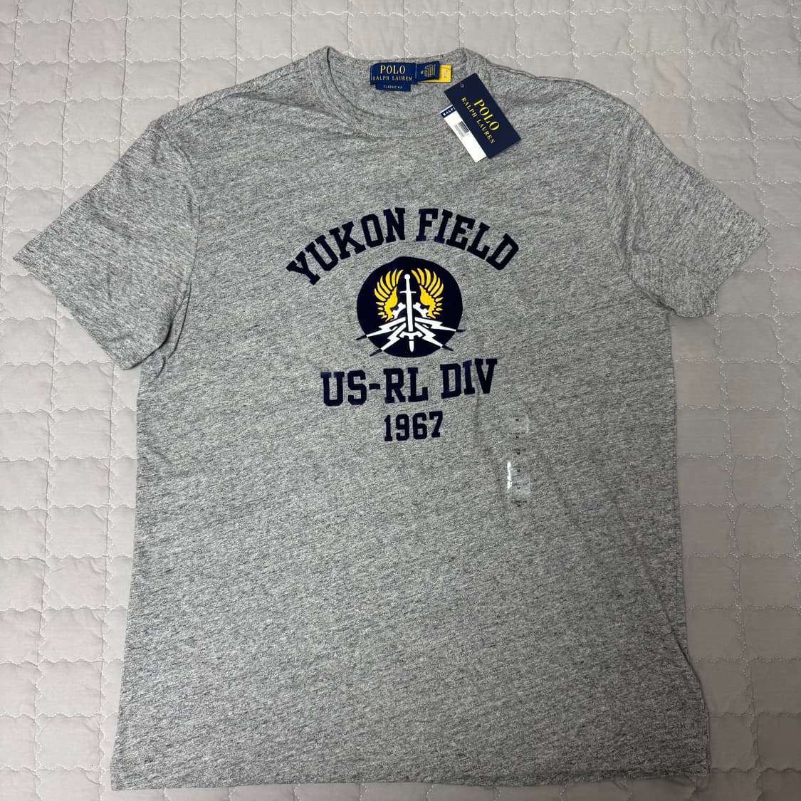 폴로 랄프로렌 유콘 반팔 티셔츠 그레이 M 새제품 상품이미지1