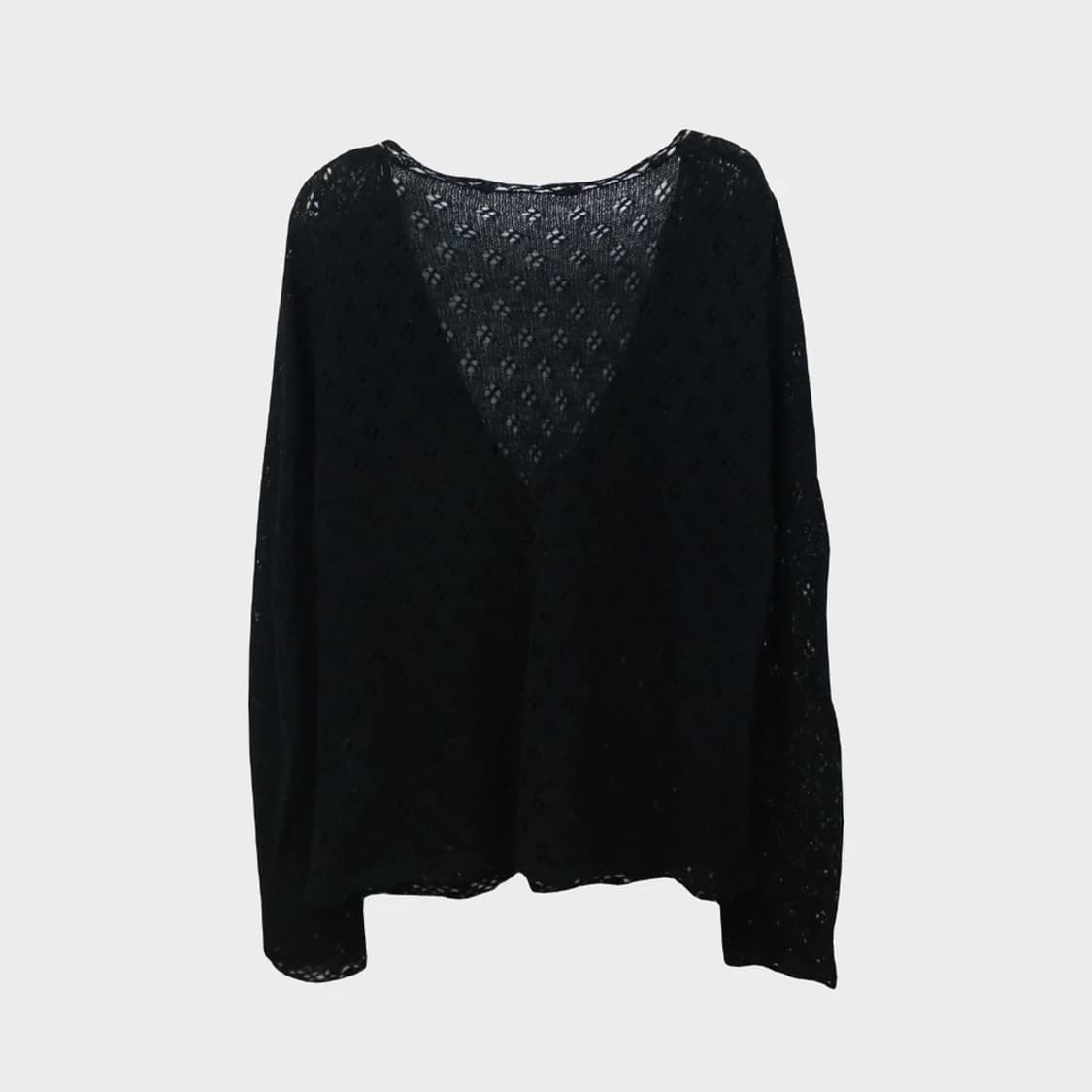 FEEL NATURAL 모헤어 혼방 펀칭 니트 가디건 61501 상품이미지2