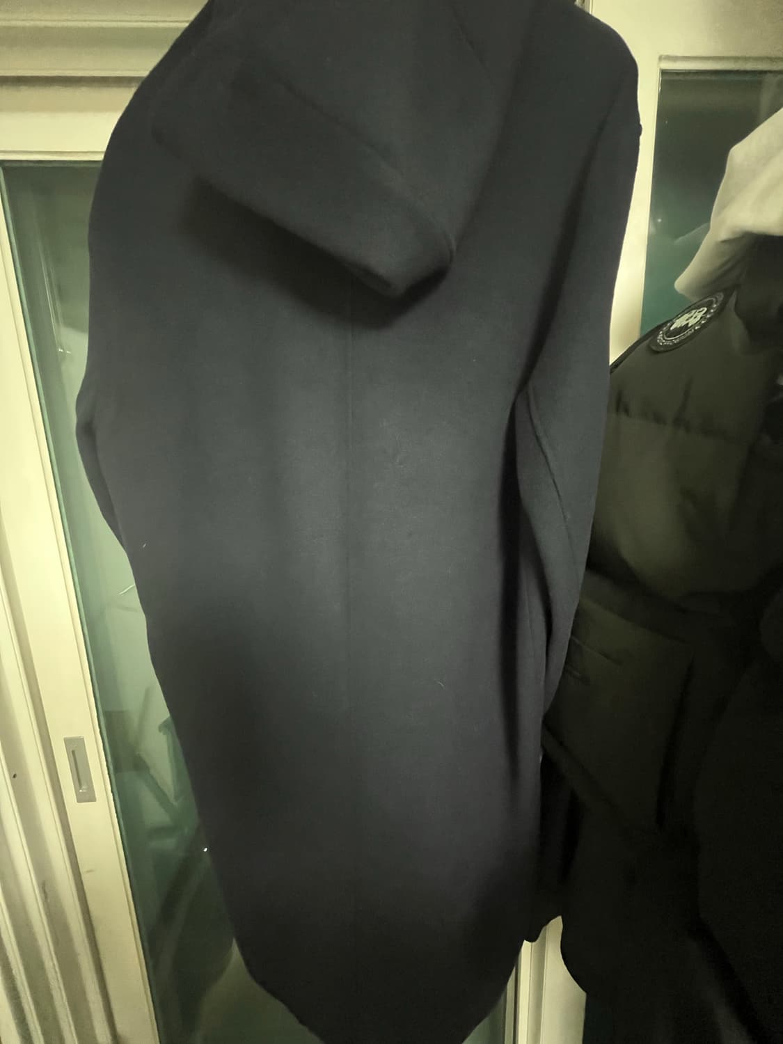 라퍼지스토어 오버핏 울 더플코트 떡볶이코트 네이비 L 상품이미지2