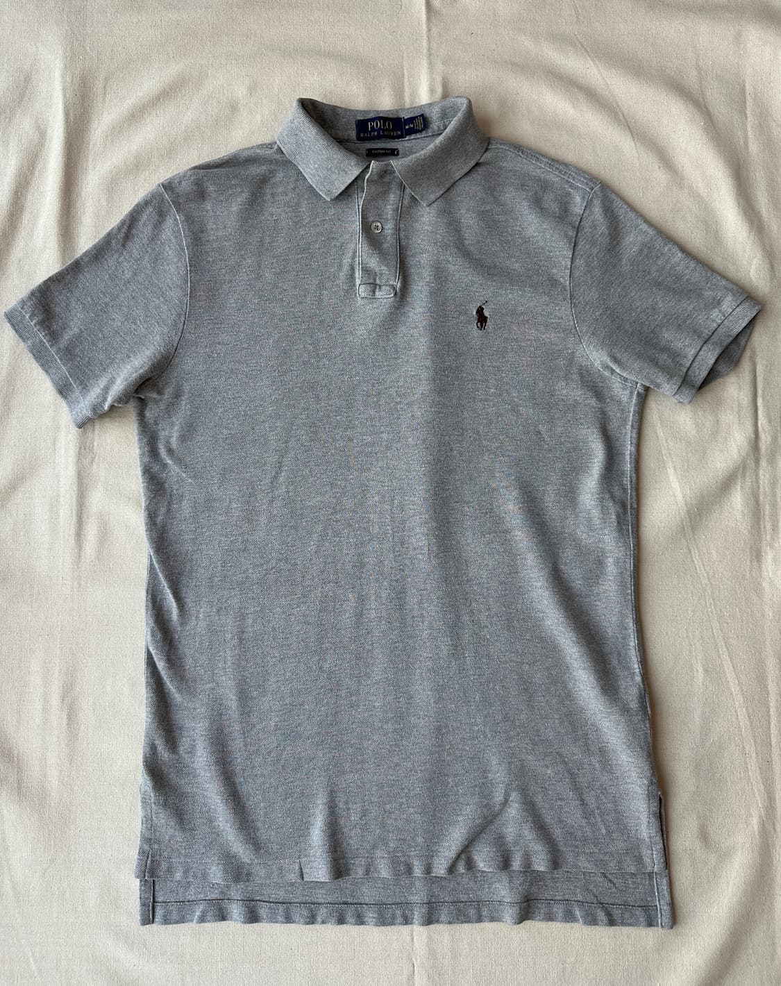 폴로 랄프로렌 반팔 카라티 그레이 커스텀핏 M 상품이미지1