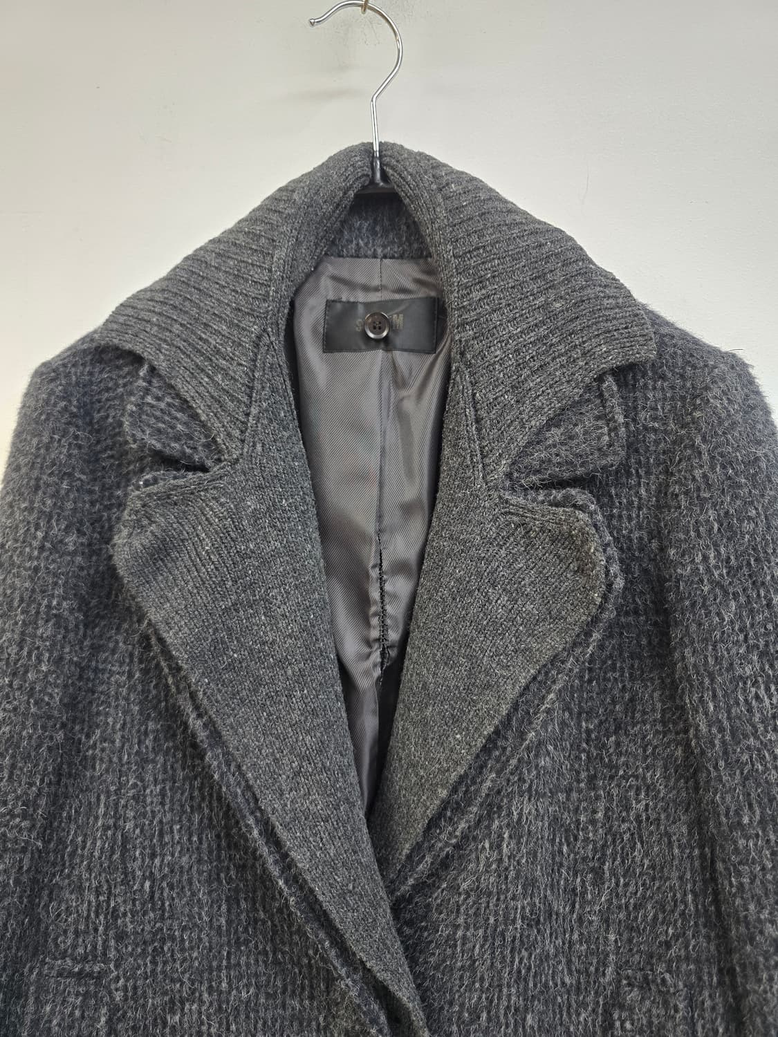 한섬 시스템 이중니트카라 트위드 겨울 자켓 상품이미지3