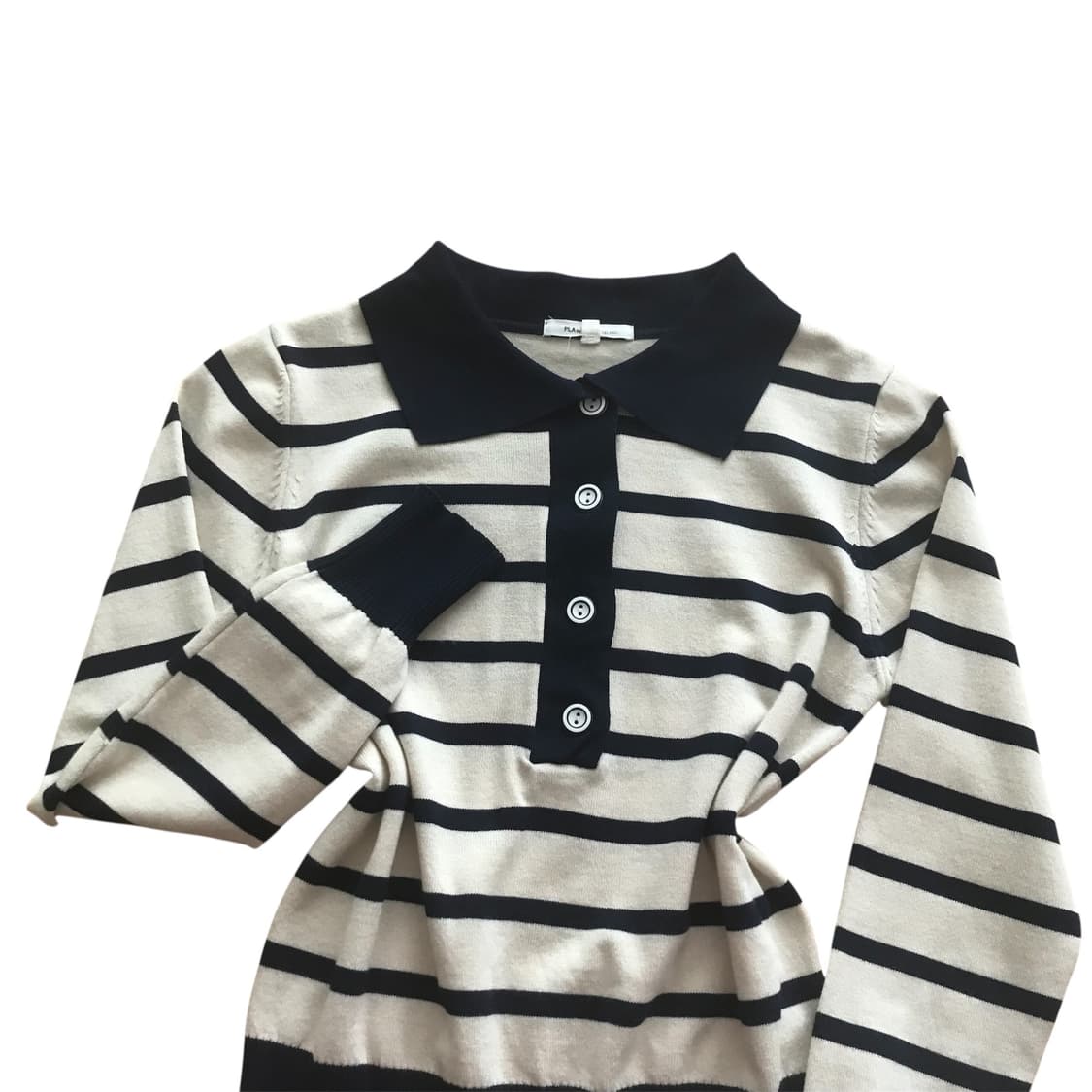 플라스틱 아일랜드 단가라 스트라이프 니트 상품이미지2