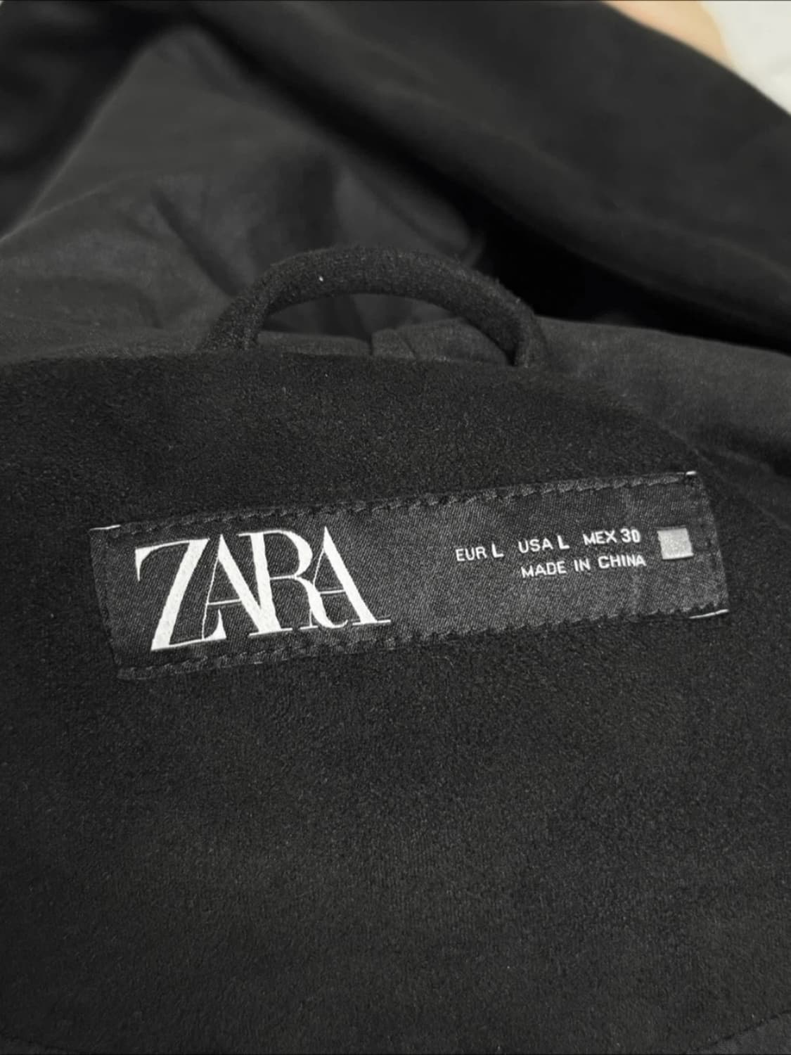 자라 페이크 스웨이드 후드집업 L 상품이미지4