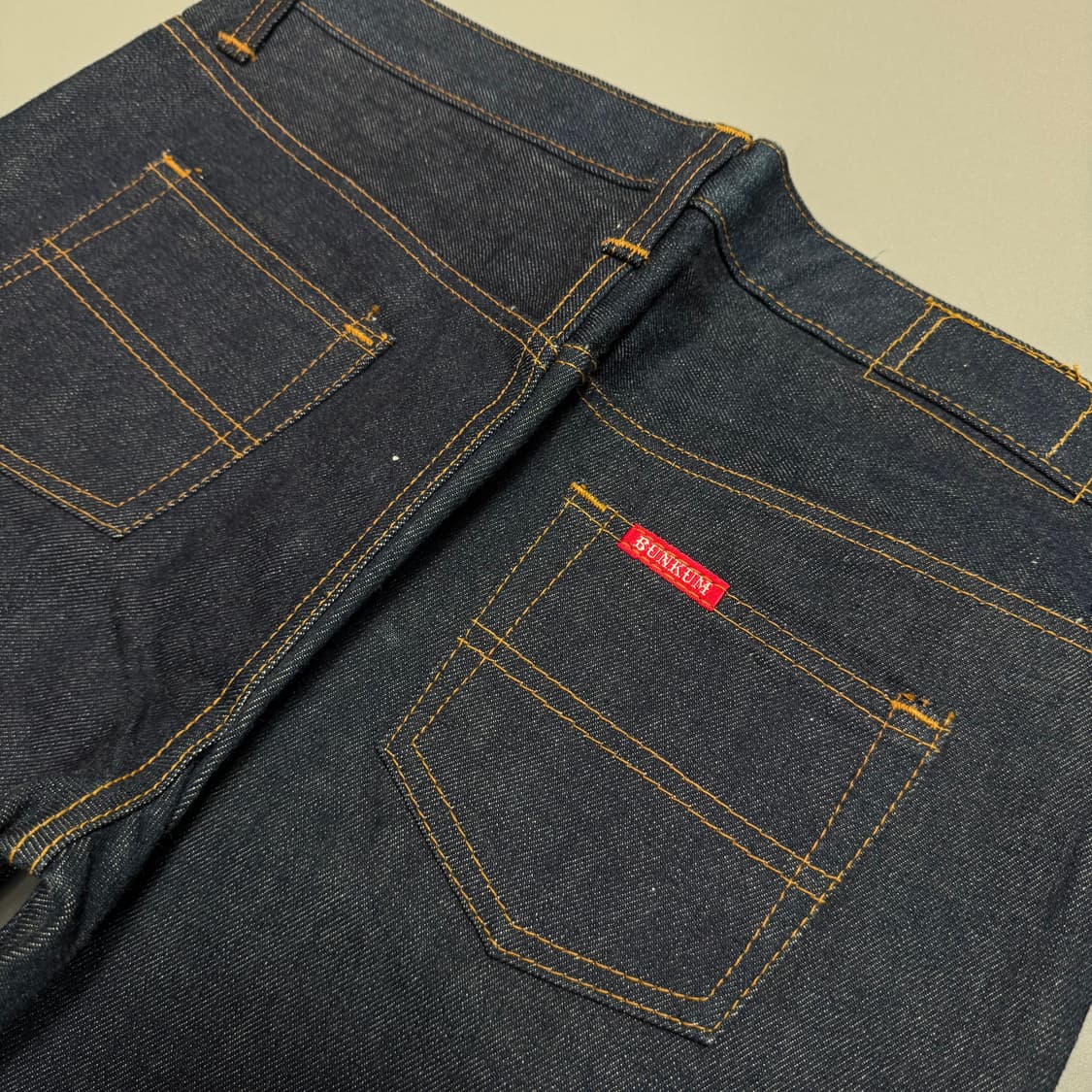 BUNKUM 인디고블루 논워시 코튼 부츠컷 데님 팬츠 상품이미지5