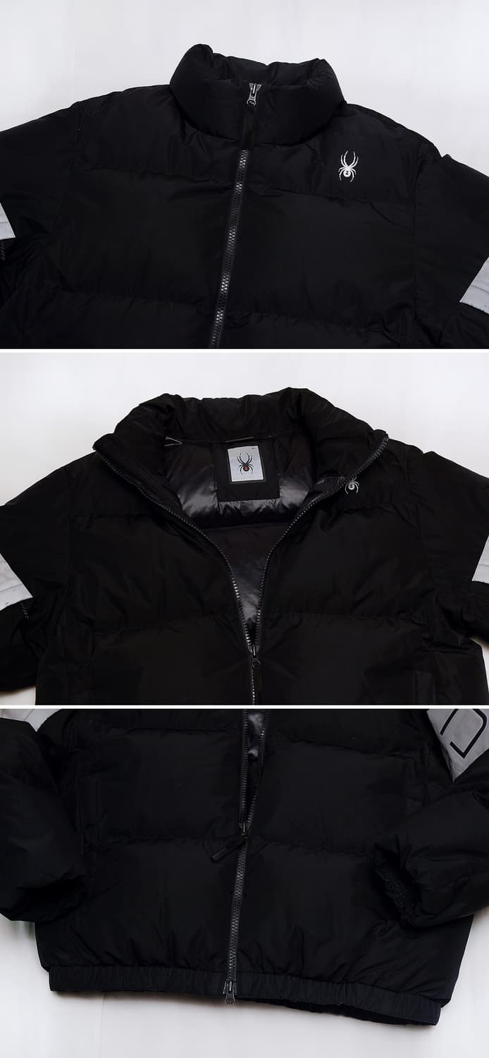 스파이더 컬러블록 헤비 구스다운 푸퍼 숏패딩 (XL / 105+) 상품이미지4