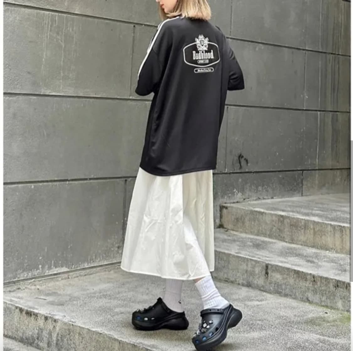 배드블러드 스포츠 클럽 티 블랙 상품이미지3