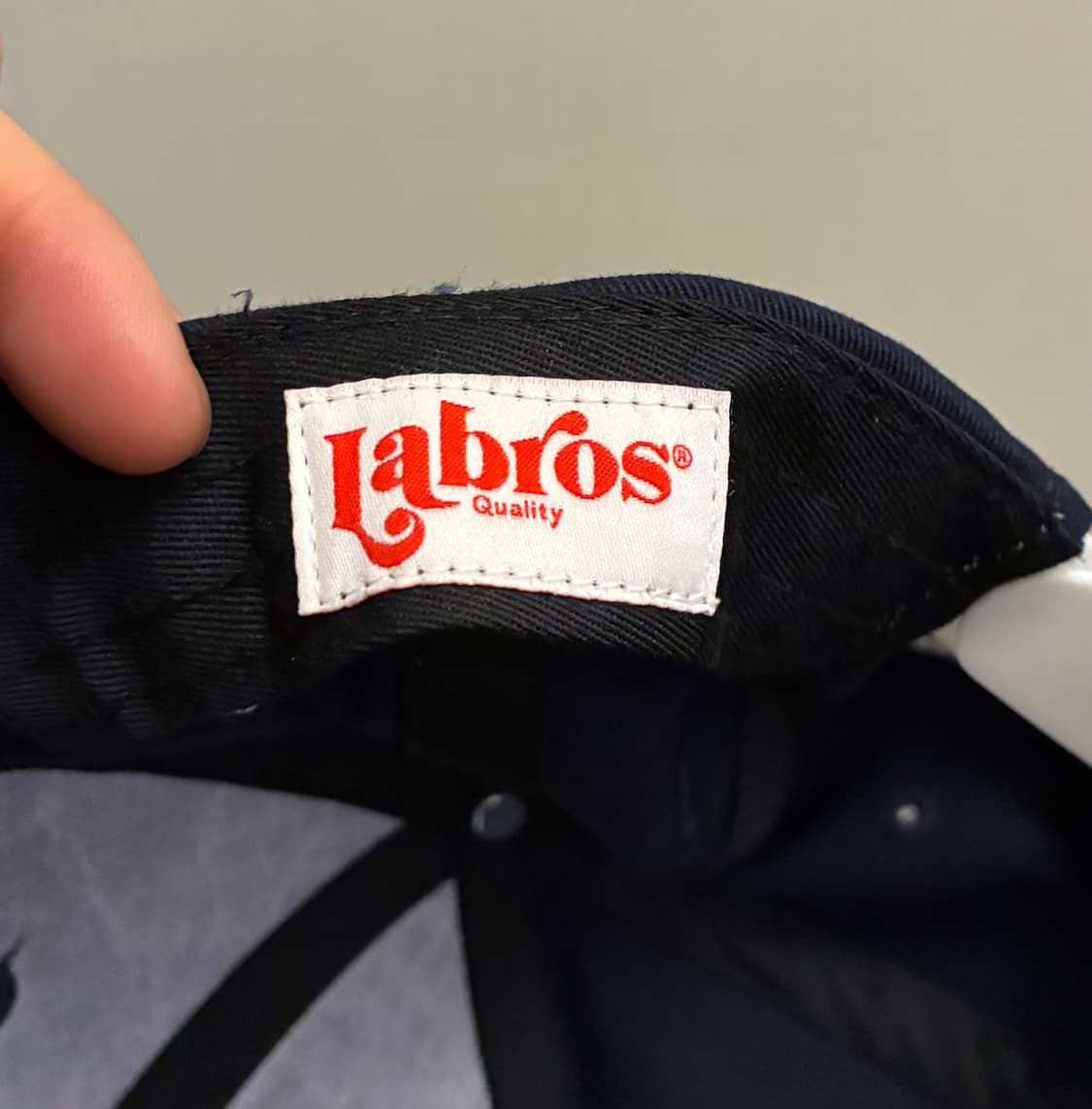 (F)라브로스 LT LB 자수 6패널 볼캡 모자 네이비 상품이미지8