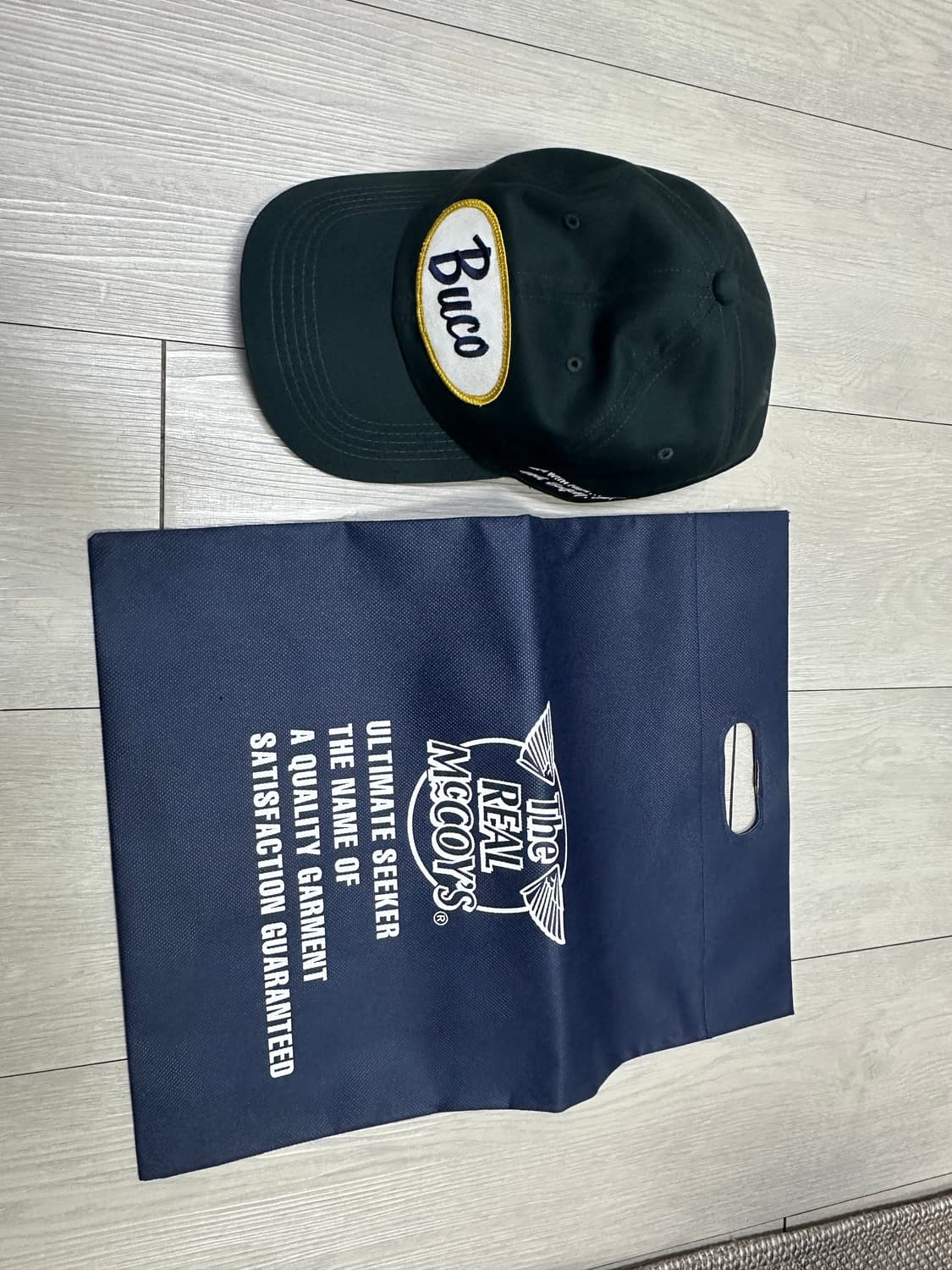 리얼맥코이 부코 캡 차콜색상 판매합니다. 상품이미지1