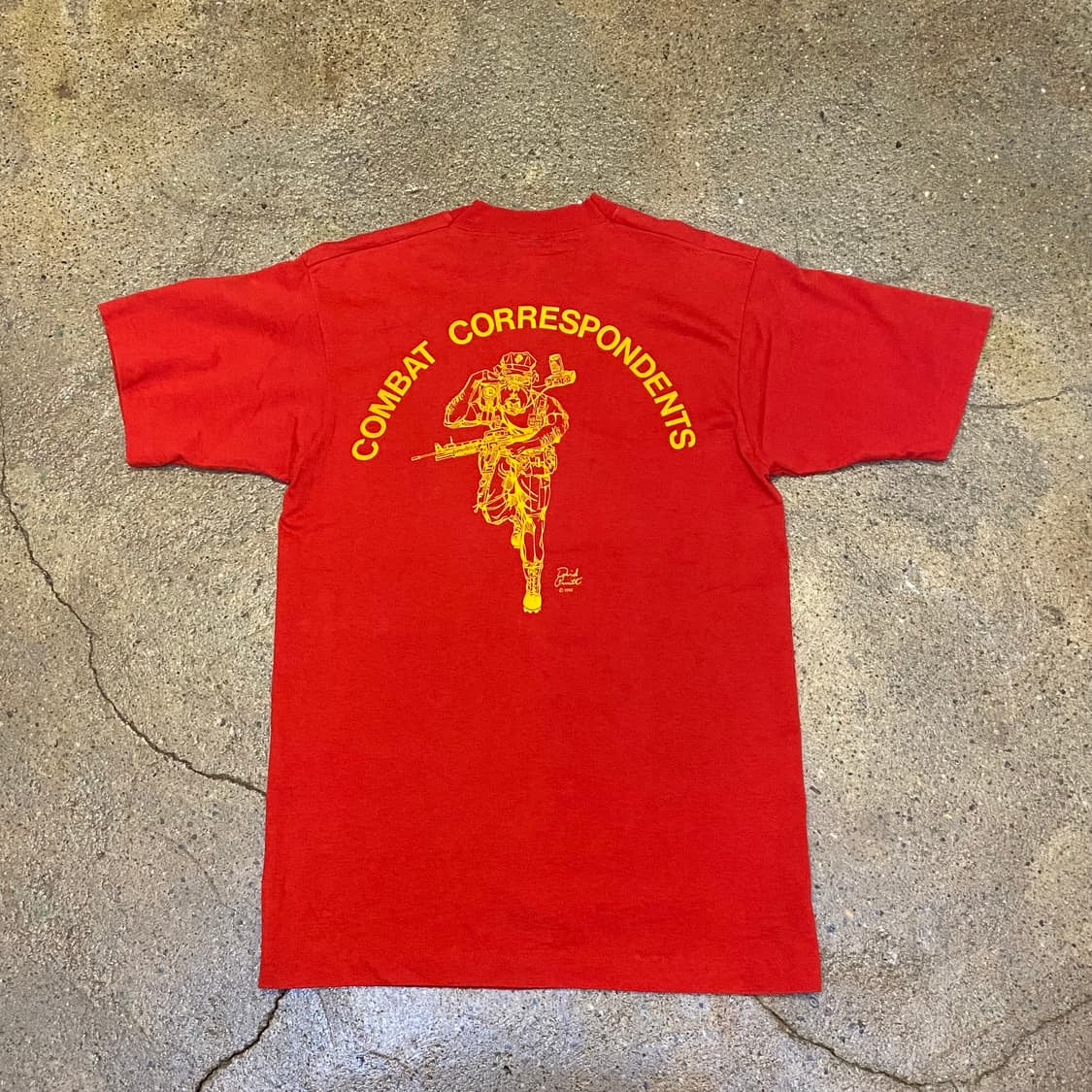 미국 빈티지 미군해병 MARINE 마린 티셔츠 반팔티 싱글스티치 상품이미지5