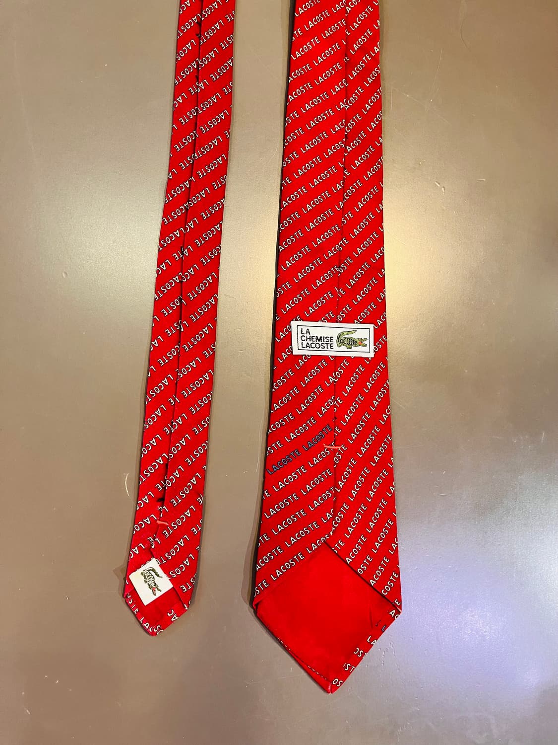 라코스테 실크 넥타이(일본제) 상품이미지2