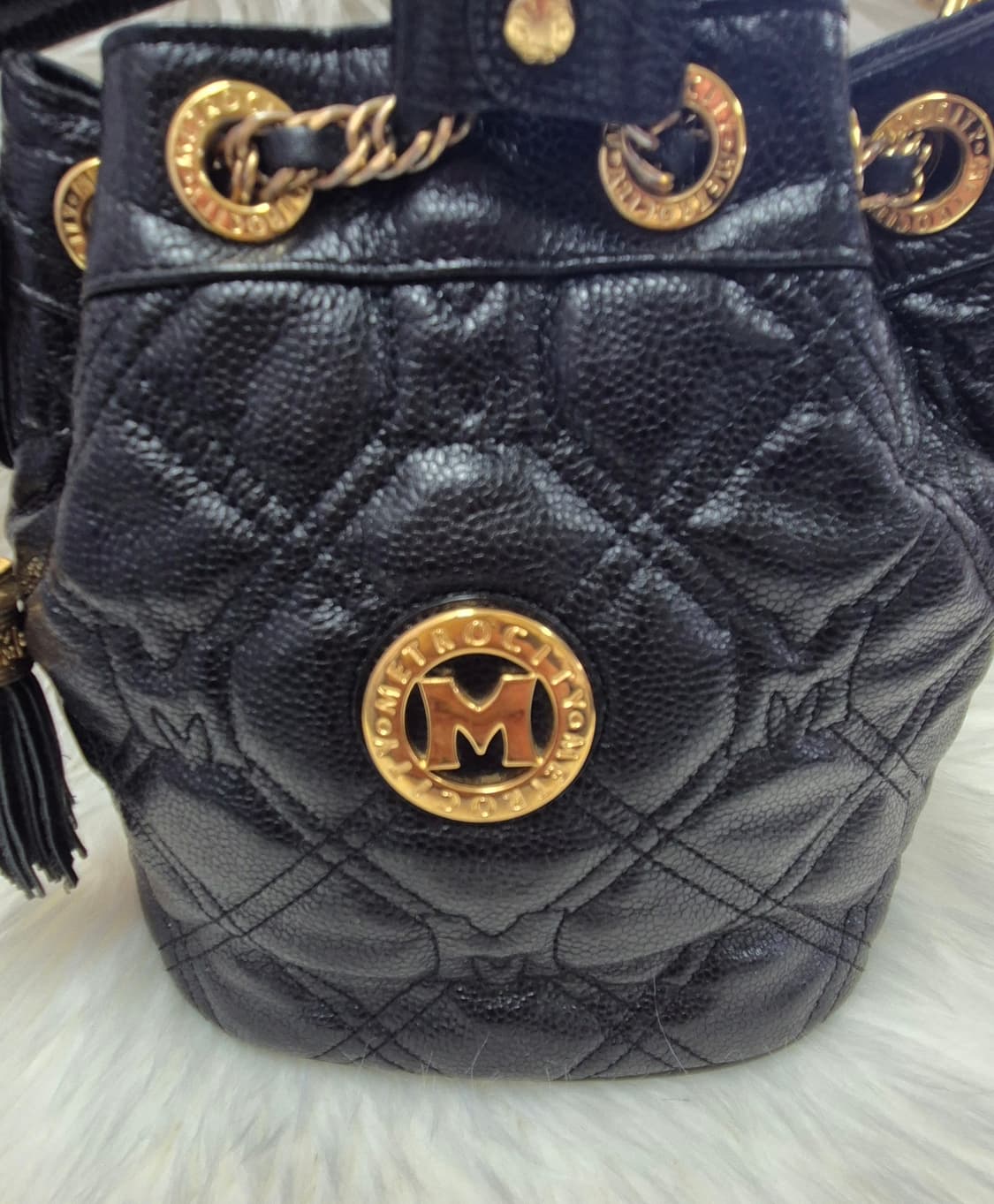 메트로시티 퀼팅 버킷백 블랙#최상급 상품이미지2