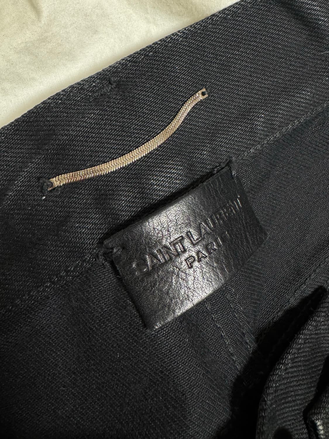 네고 ok 생로랑 블랙 왁싱진 데님 31사이즈 상품이미지3