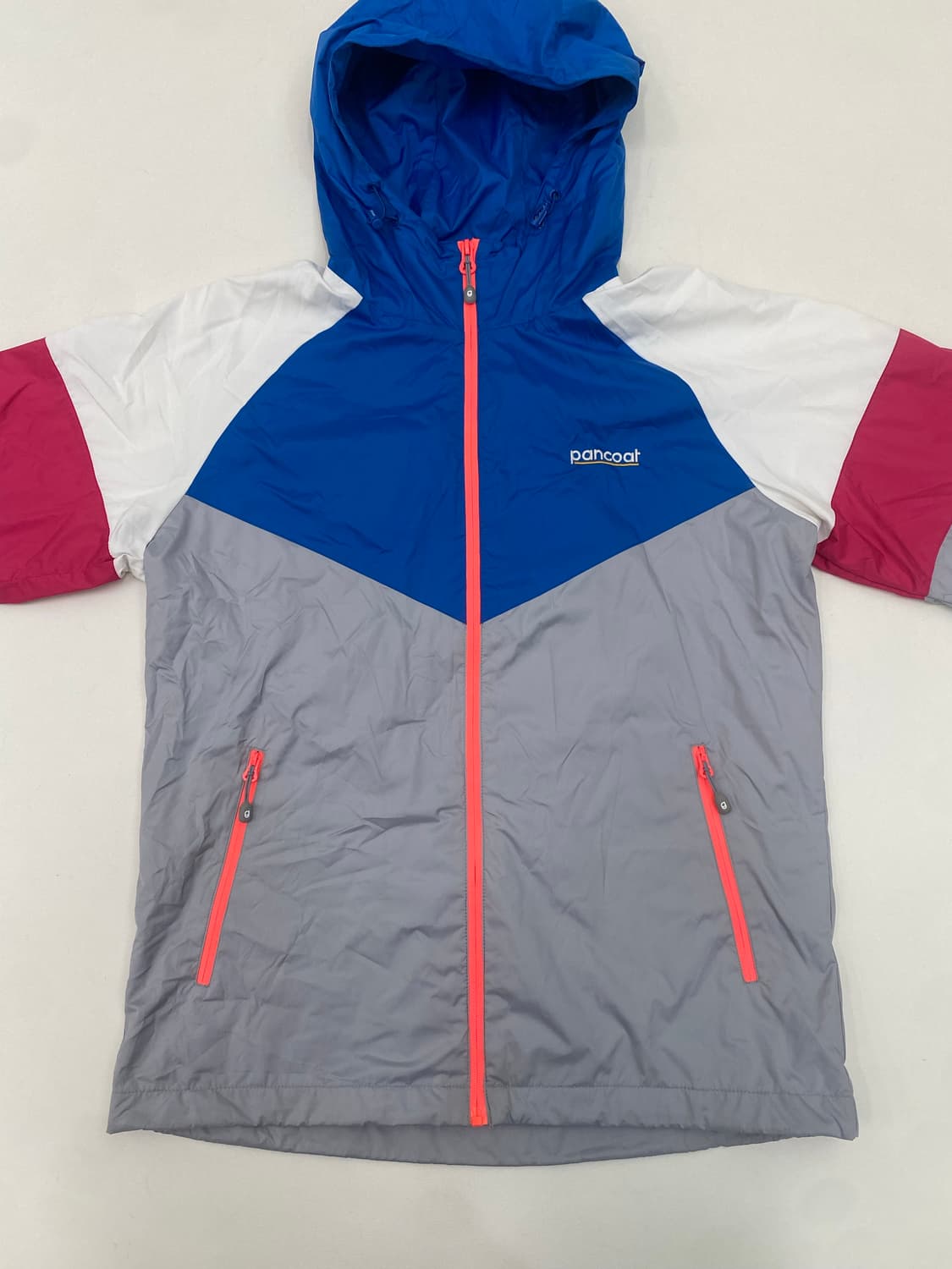 팬콧 컬러블록 바람막이 후드집업 (M) 상품이미지4