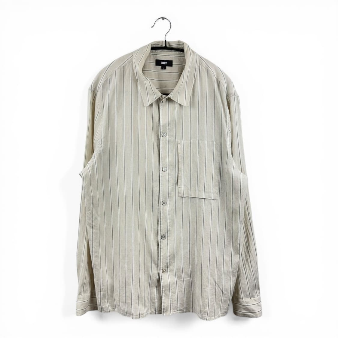 (L) DKNY 린넨 스트라이프 셔츠 상품이미지1