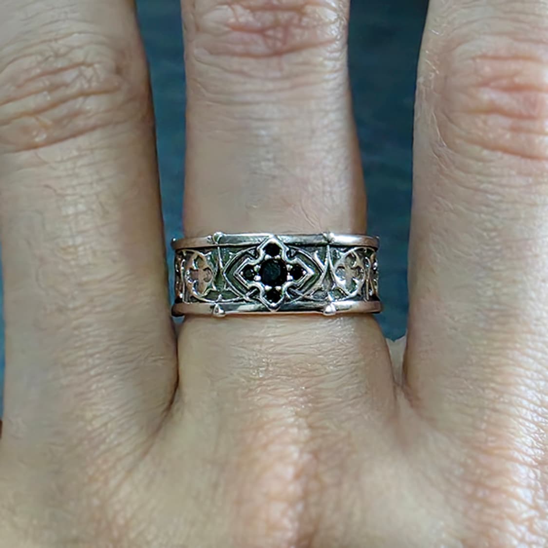 Ardel 실버 남자 엔틱 빈티지 명품 고딕 문양 십자가 반지 상품이미지7