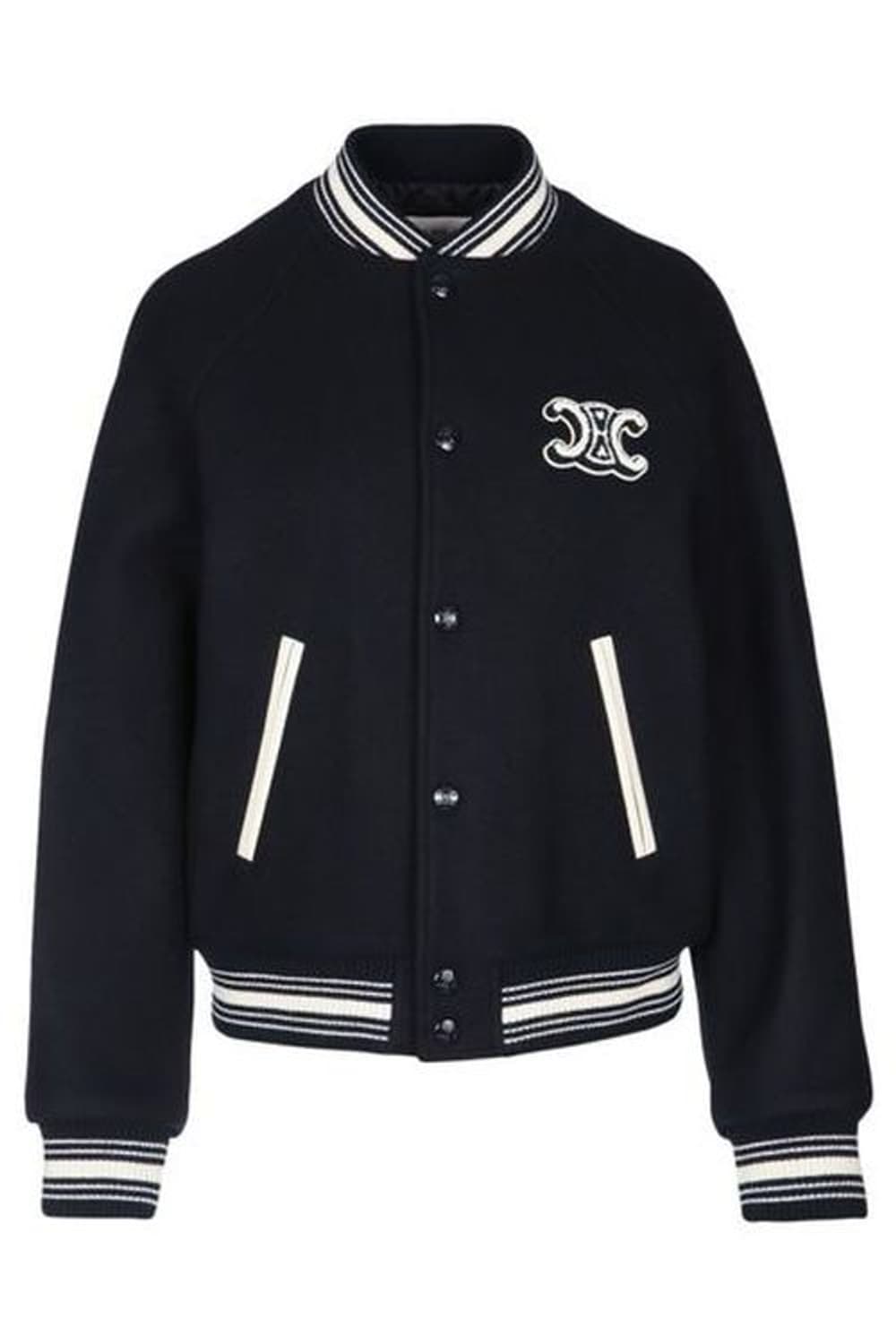 [L] 셀린느 25FW 트리오페 테디 바시티 자켓 딥그린 상품이미지1