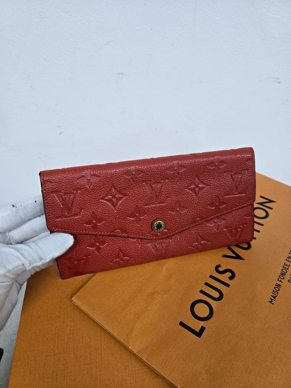 [보증서 정품] 루이비통 앙프레뜨 사라 장지갑 상품이미지5