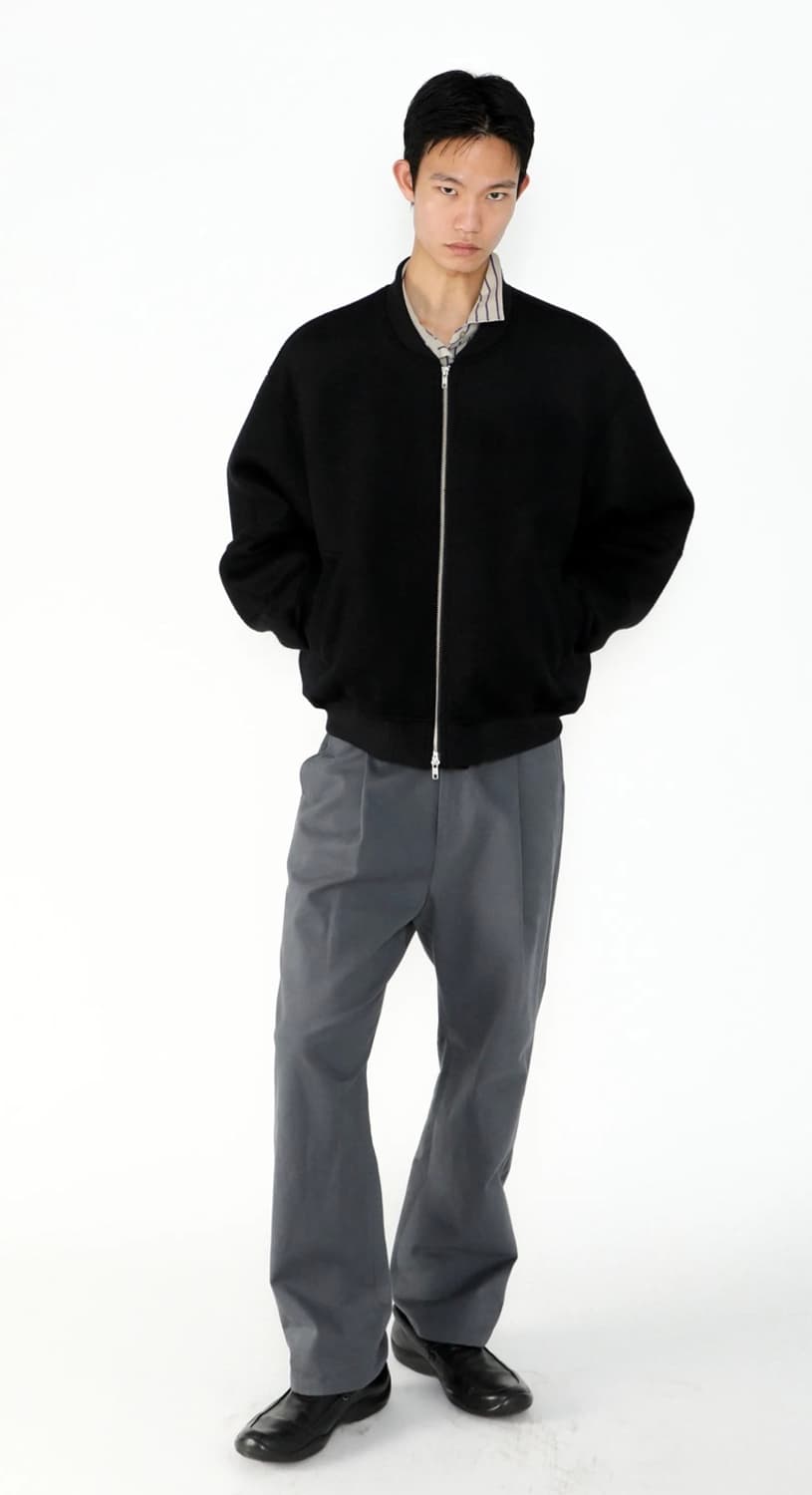 마티스더큐레이터 wool bomber jacket black 2size 상품이미지6