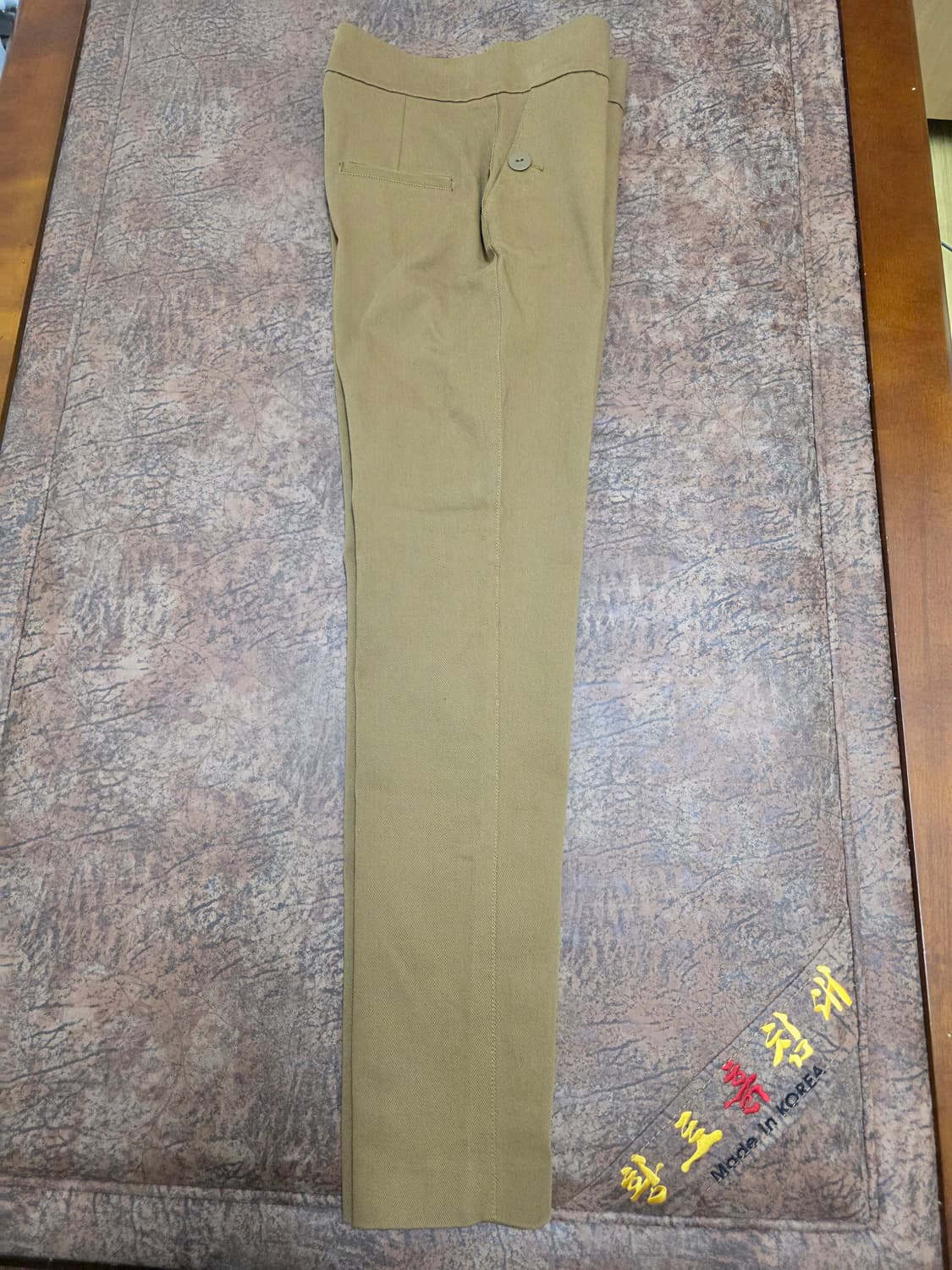 [새제품] 자라 스튜디오 투버튼 슬릿 팬츠 브라운 28 상품이미지3