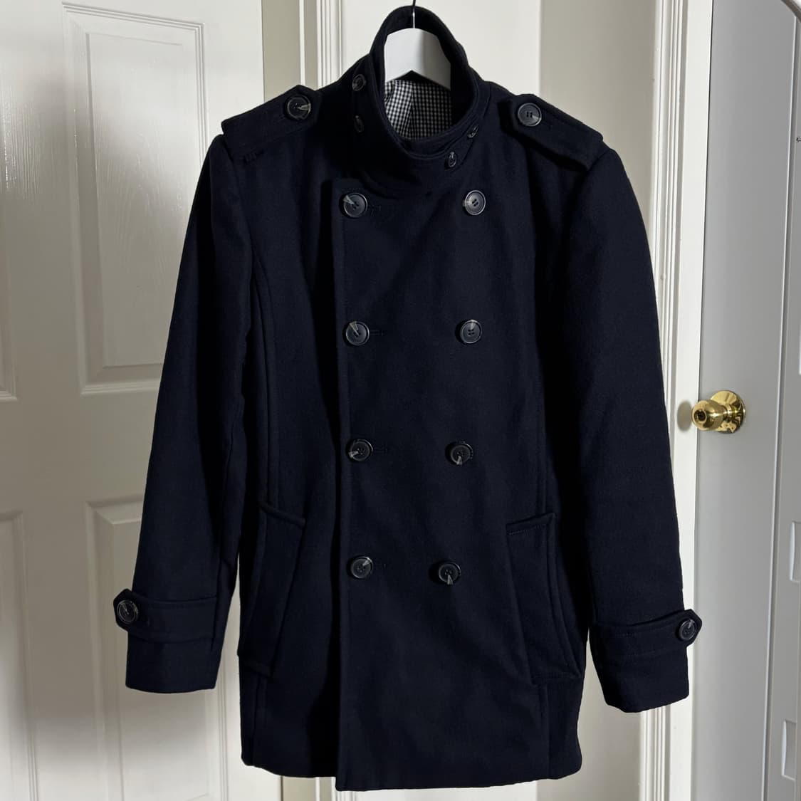 Clriden 하이넥 피코트 상품이미지4