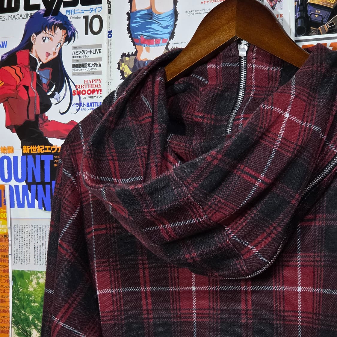 JPN 타탄체크 펑크 후드집업 상품이미지6