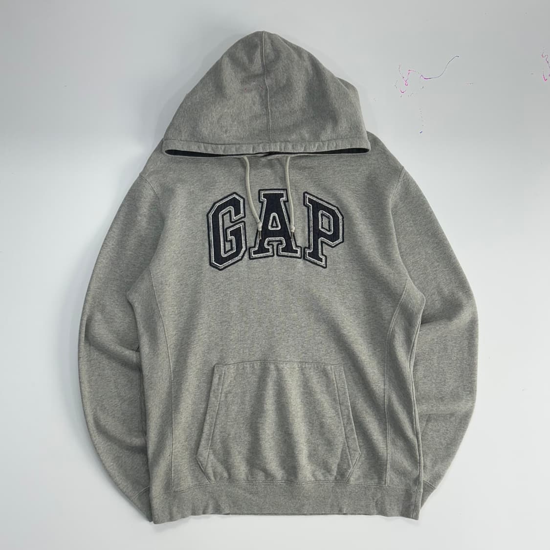 Gap 갭 네이비 로고 그레이 후드티 상품이미지3