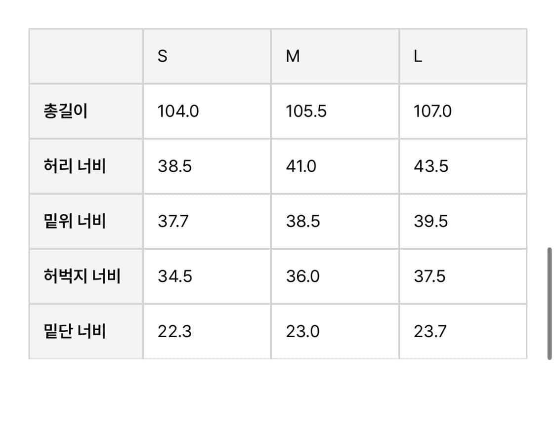 새상품(S) 언어펙티드 트랙 데님팬츠 에크루 상품이미지4