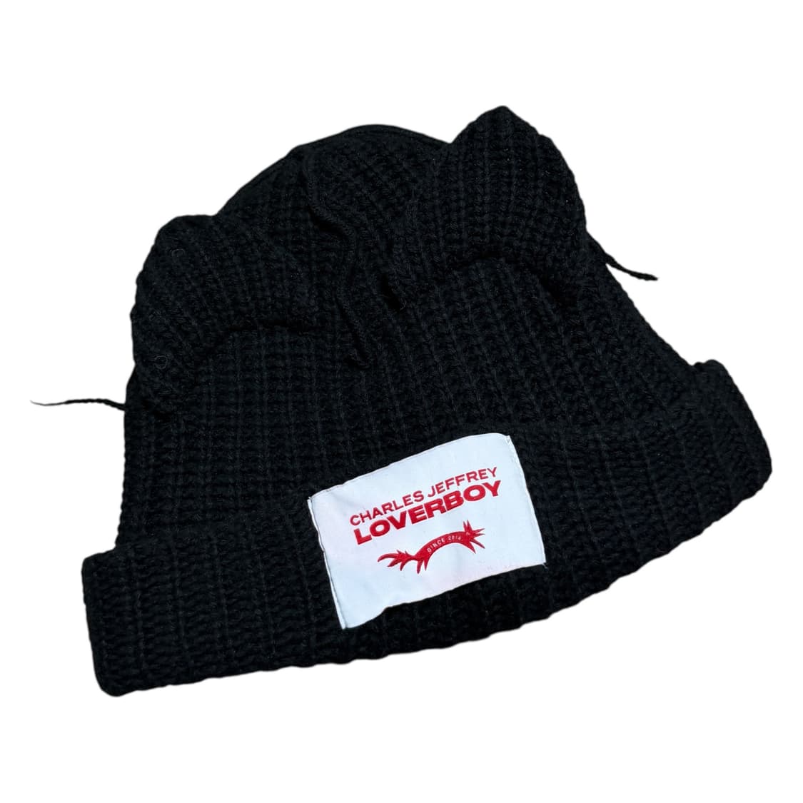 찰스제프리 러버보이 청기 이어 비니 모자 블랙 상품이미지2