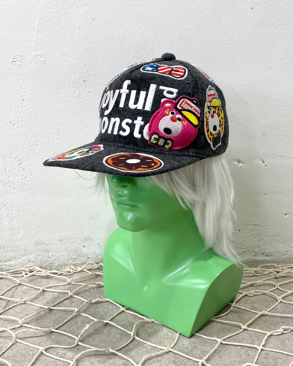 Joyful Monster Bear Wappen Star Grey Cap 상품이미지1