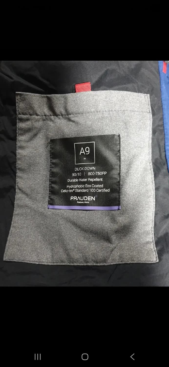 루이까스텔 골프 남성 덕다운 패딩. 싸이즈 100 상품이미지7