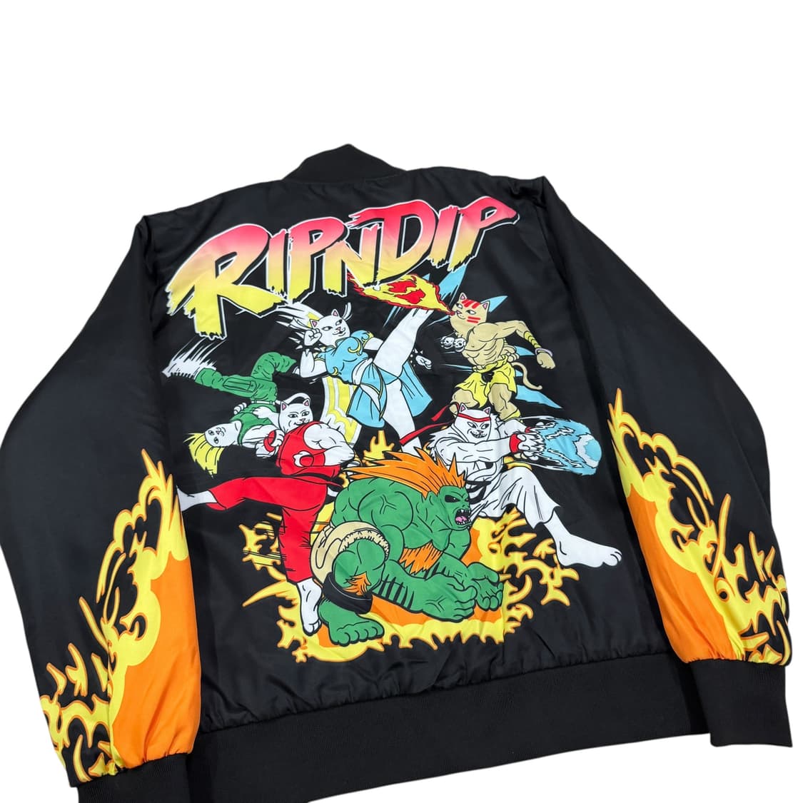 립앤딥 프린팅 바시티 야구점퍼 자켓 블랙 S 상품이미지2