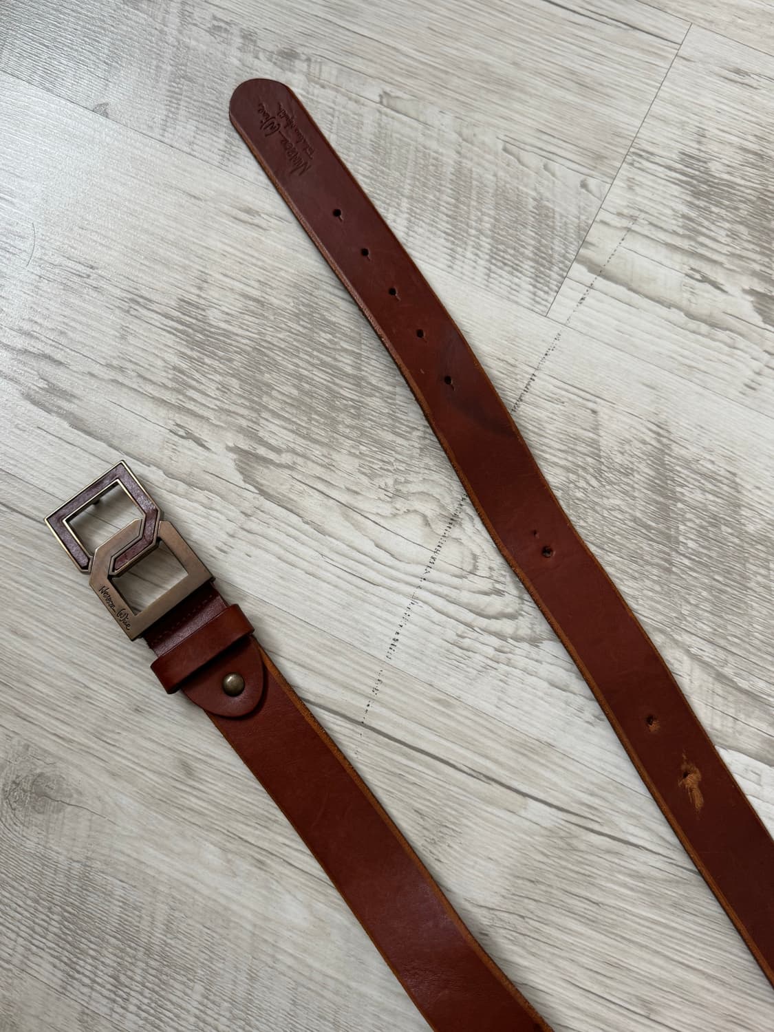 넘버나인 타카히로미야시타 가죽 벨트 상품이미지2