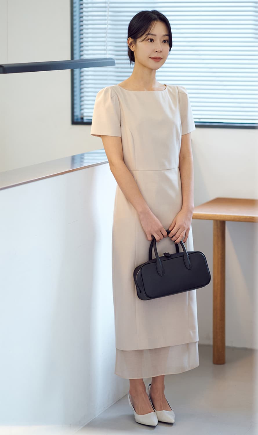 라메레이 See-through Boat Neck Dress 상품이미지3