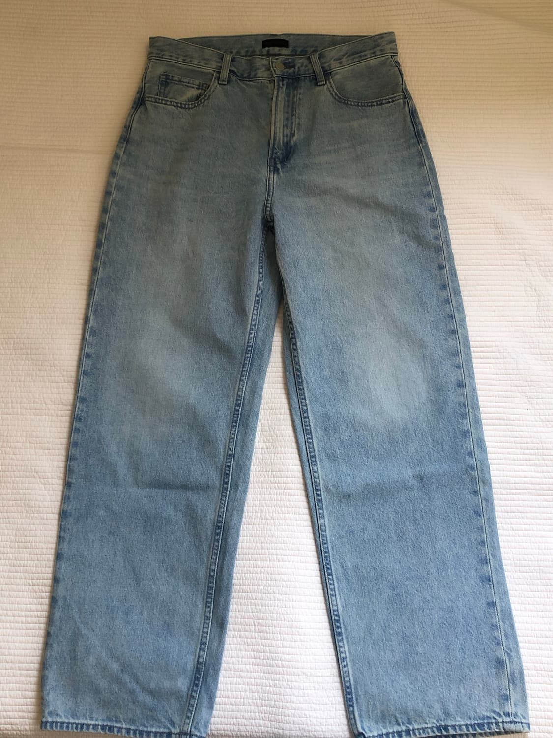 유니클로 와이드스트레이트진 새상품 상품이미지1