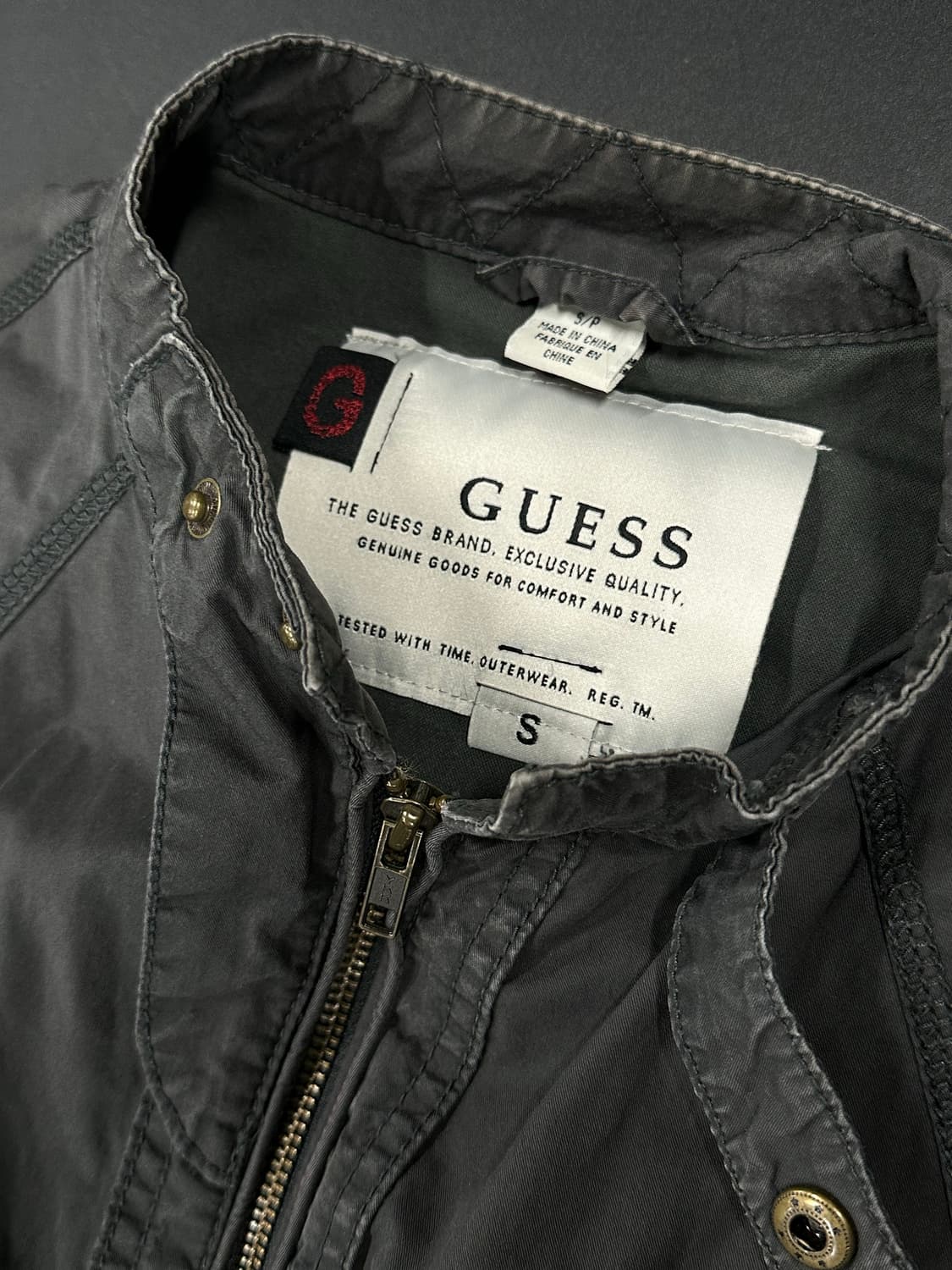 게스 그레이 바이커 자킷 상품이미지5