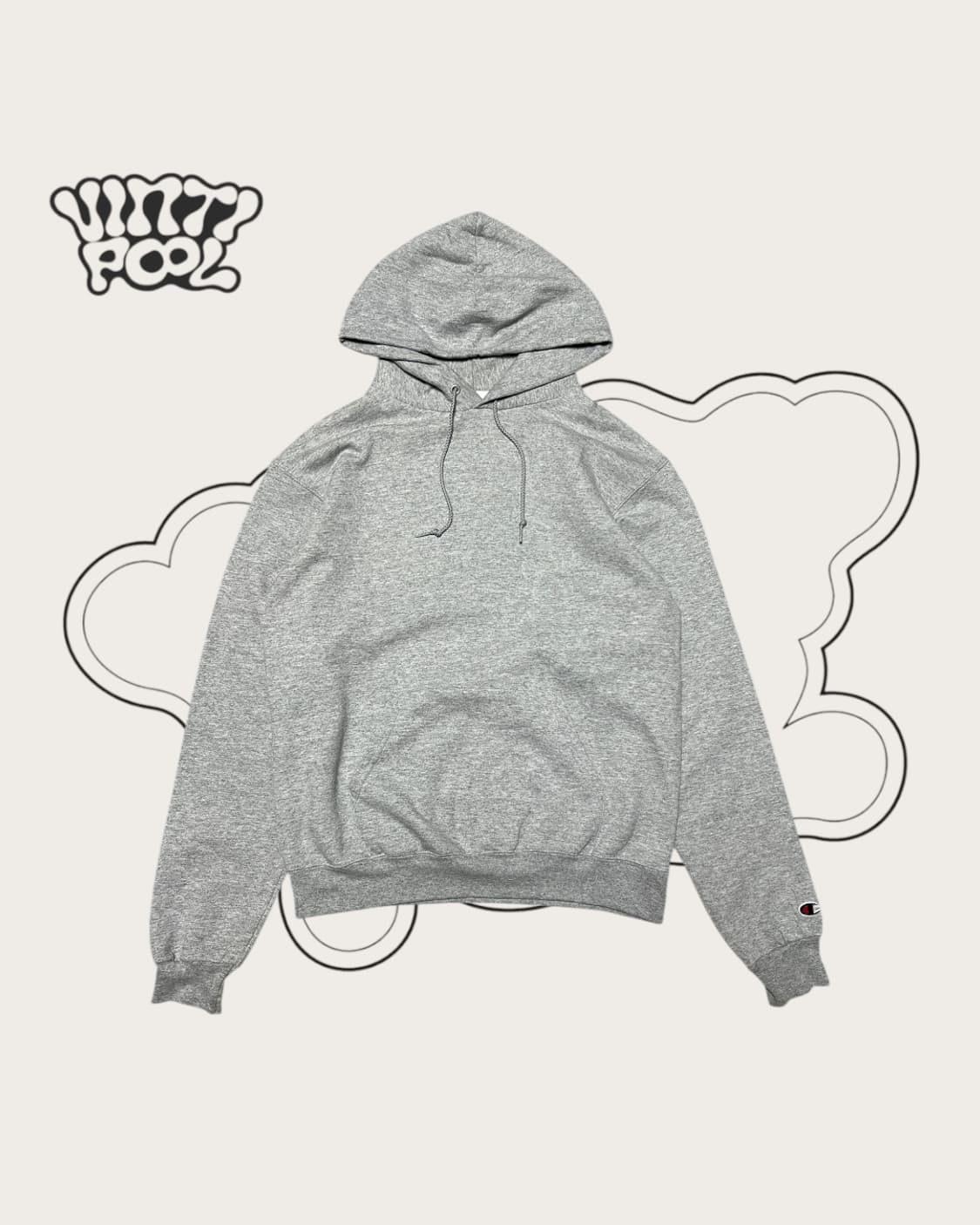 챔피온 어센틱 후드티 M 그레이 상품이미지1