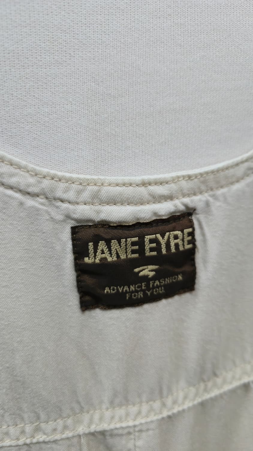 제인에어 멜빵 롱 원피스 M 아이보리 점퍼스커트 포켓 뷔스티에 상품이미지4