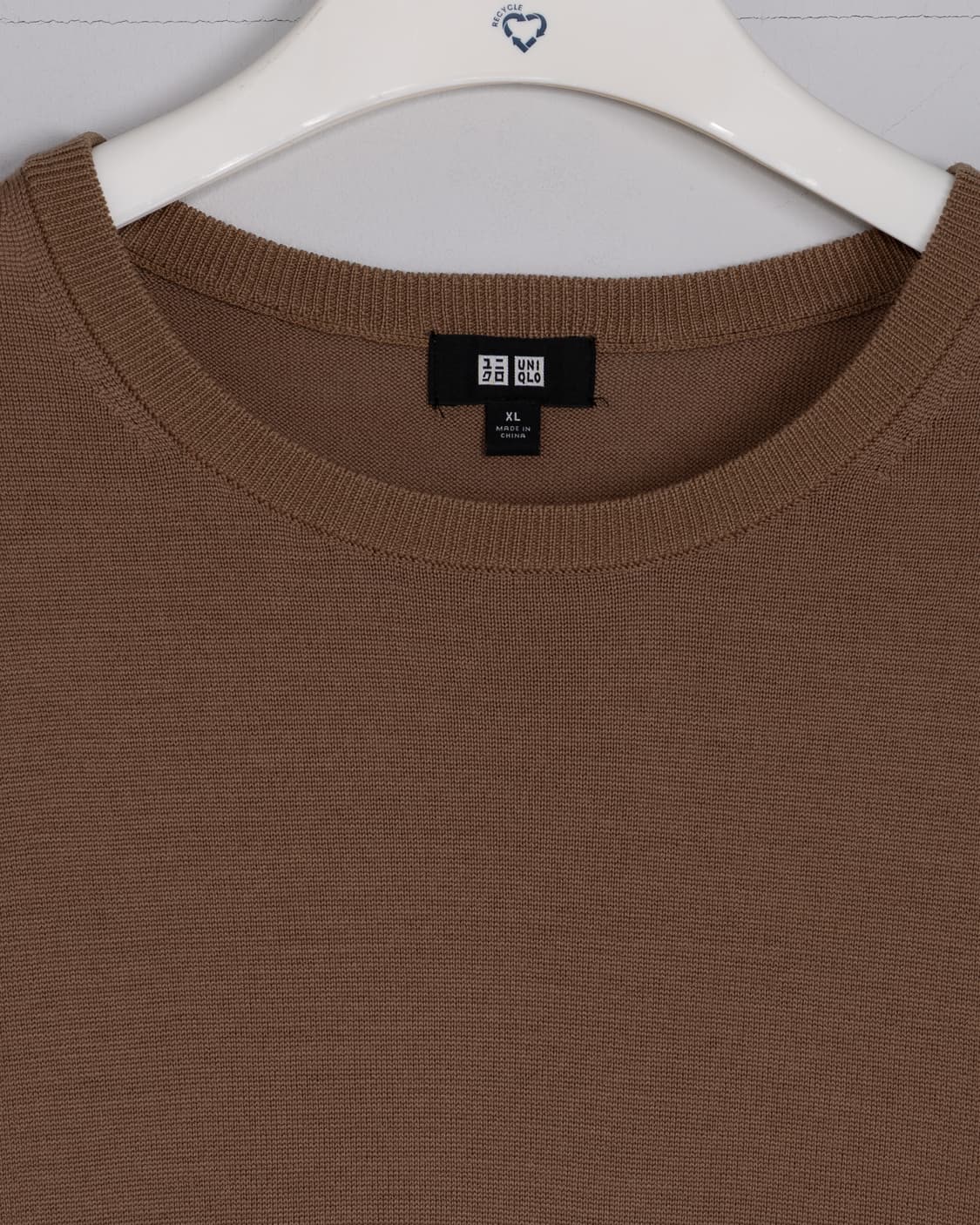 유니클로 남성 메리노울 니트 XL 브라운 상품이미지3