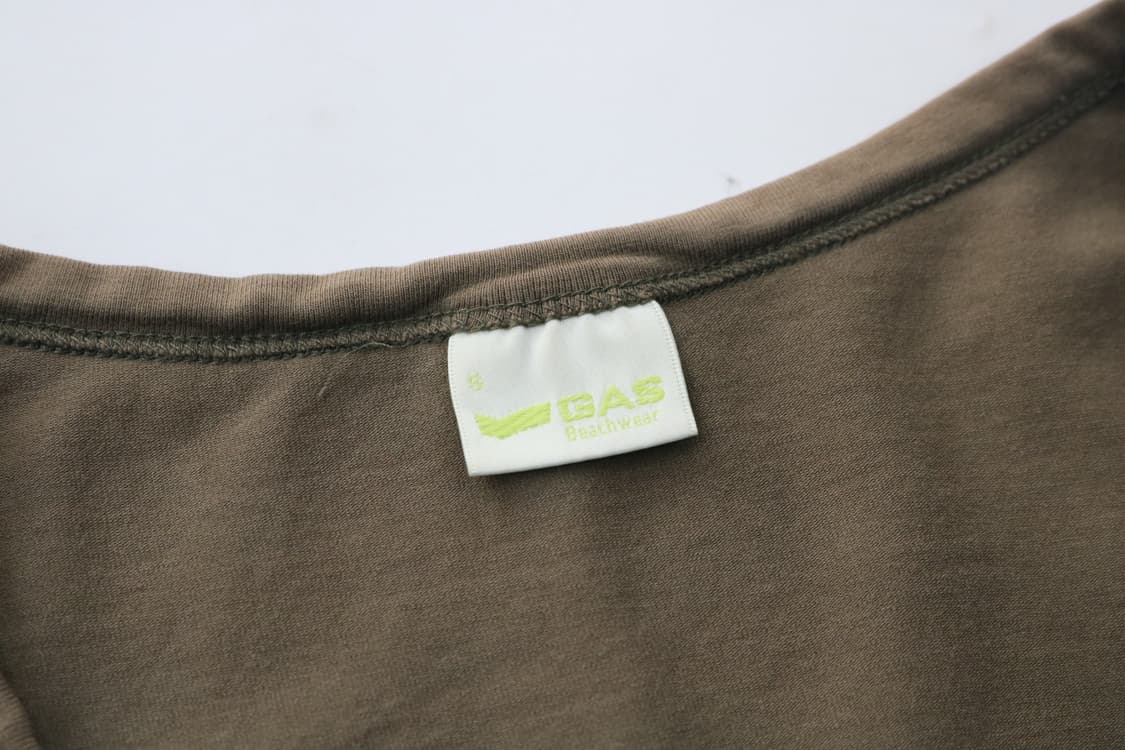 GAS 가스 빈티지 트로피컬 리프 그래픽 브이넥 반팔 티셔츠 (S) 상품이미지7