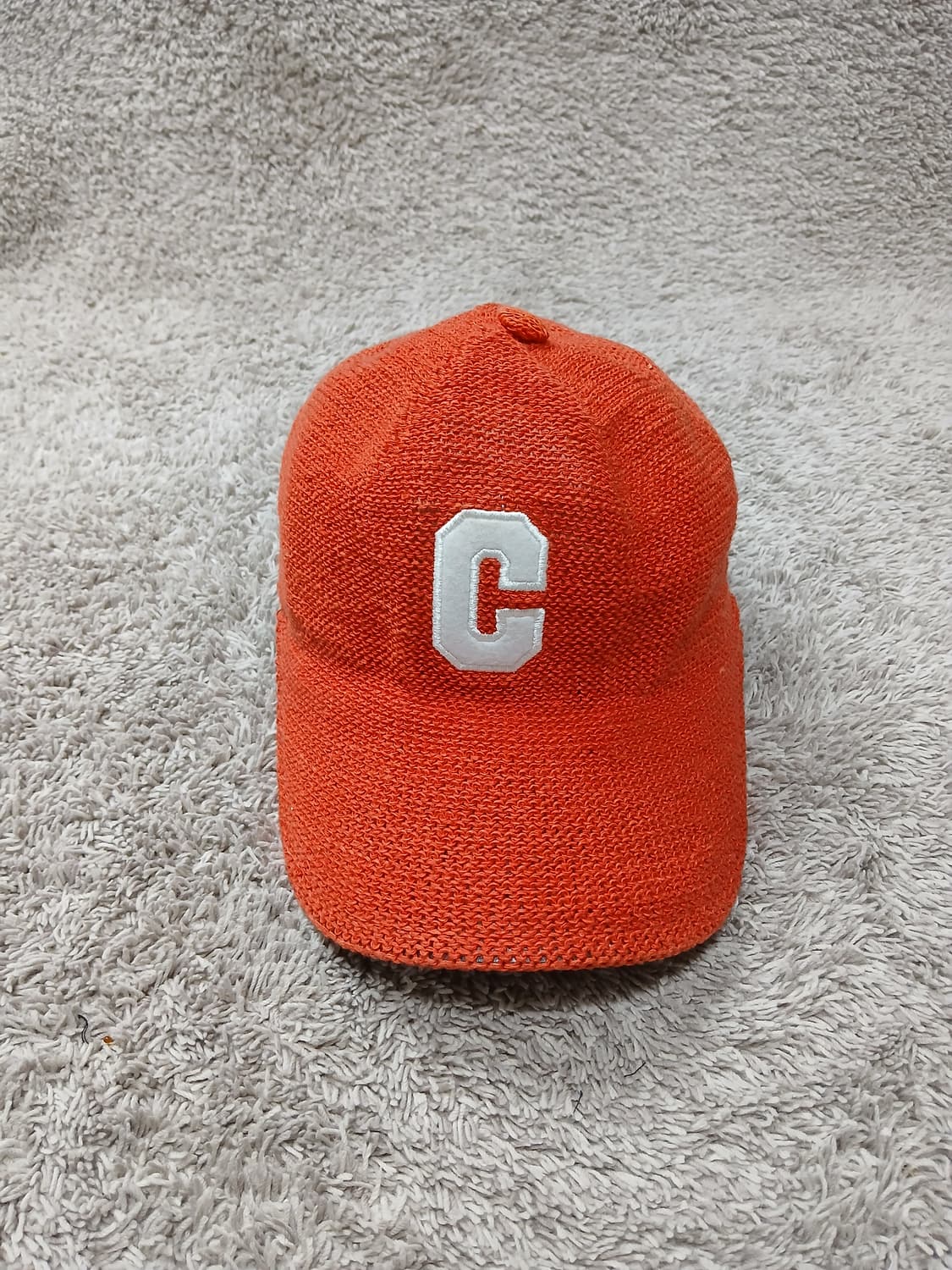 오렌지색 C로고 니트 볼캡 상품이미지5