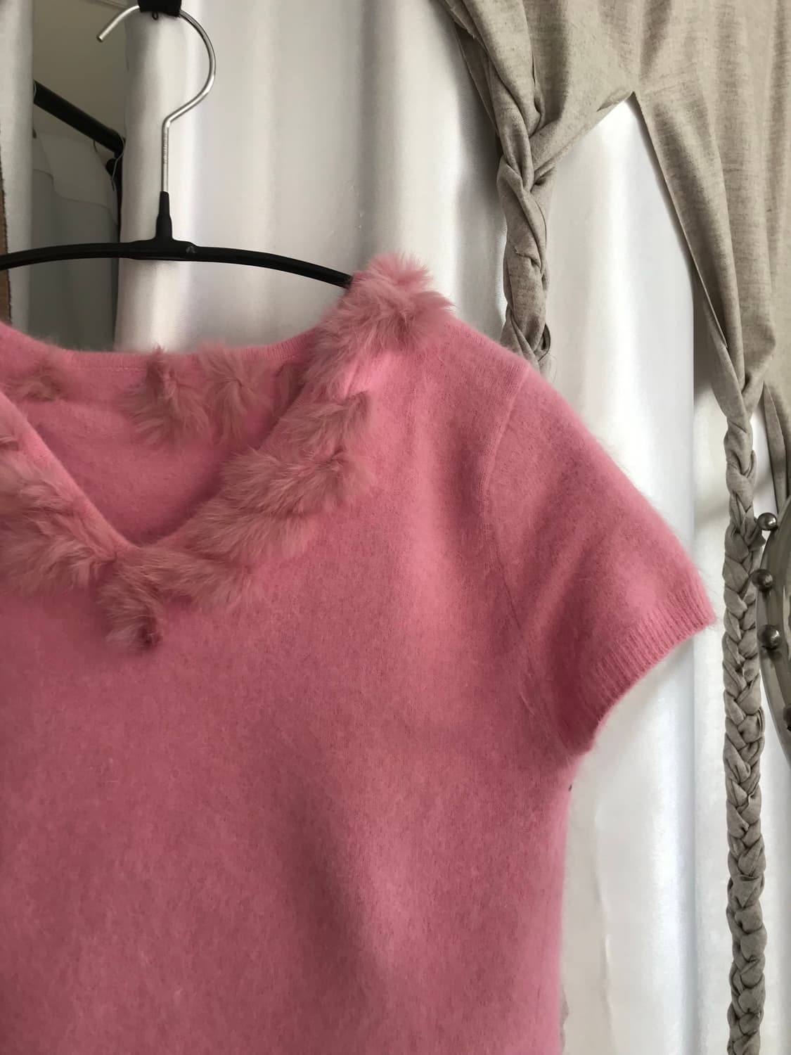 vintage pink angora fur knit  상품이미지7