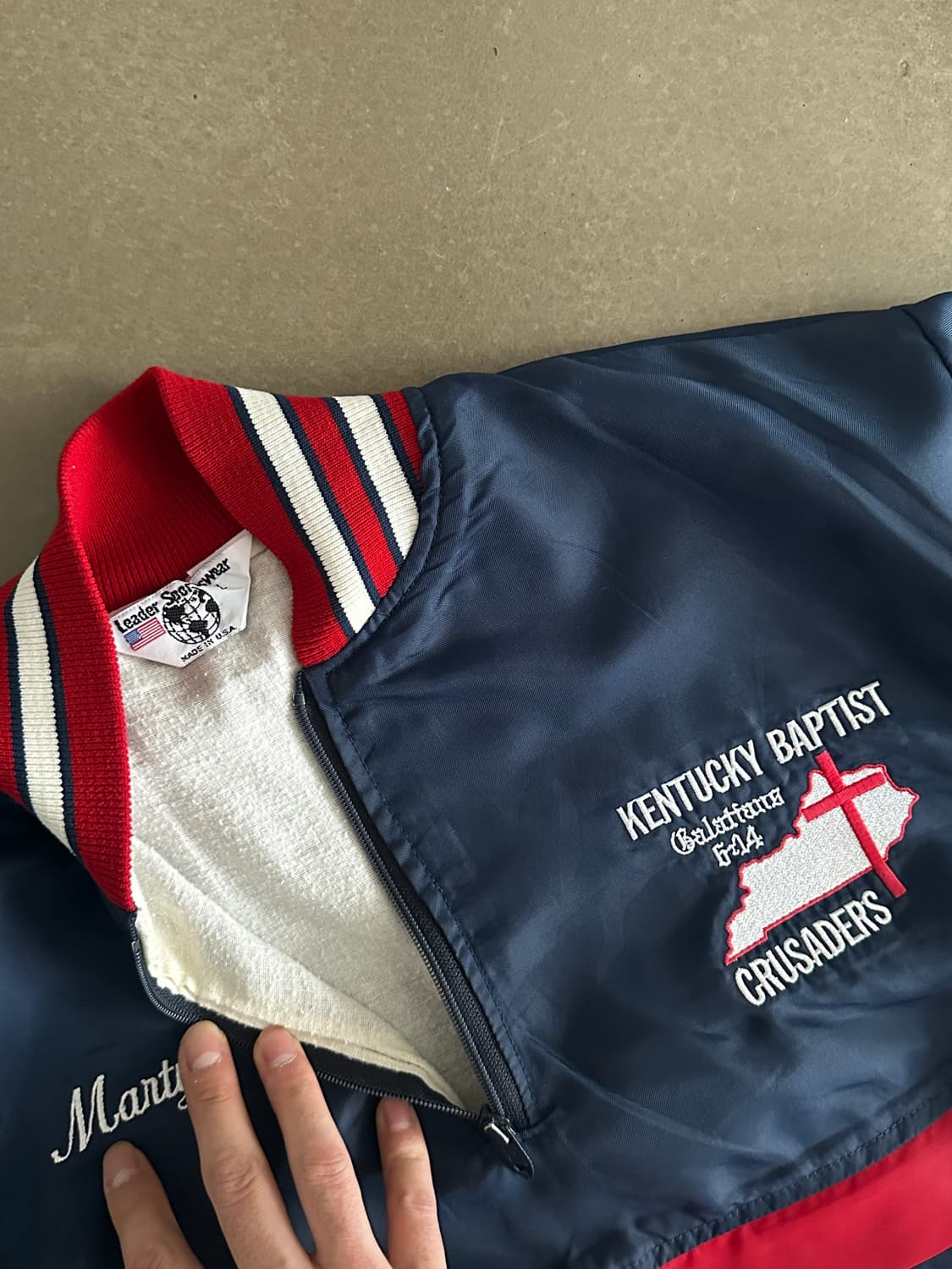 Kentucky Baptist Crusaders 웜업 자켓 상품이미지3