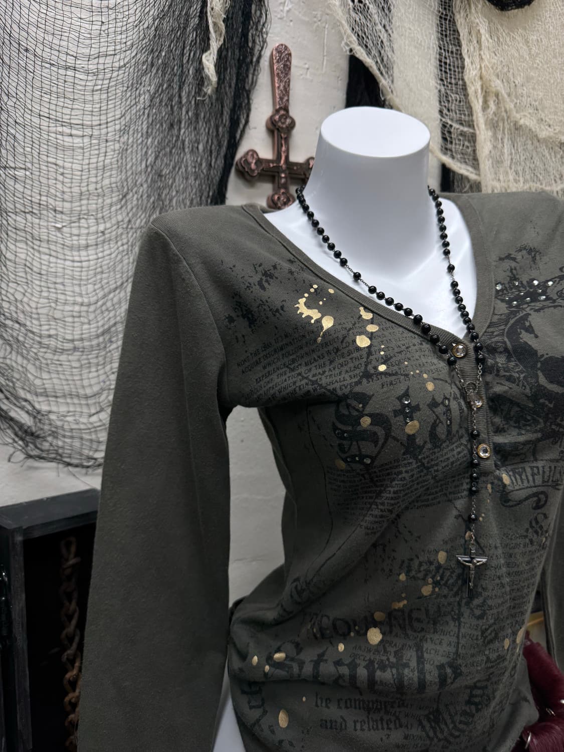 Sky bomber 00s y2k printing bizz cut sew 상품이미지2