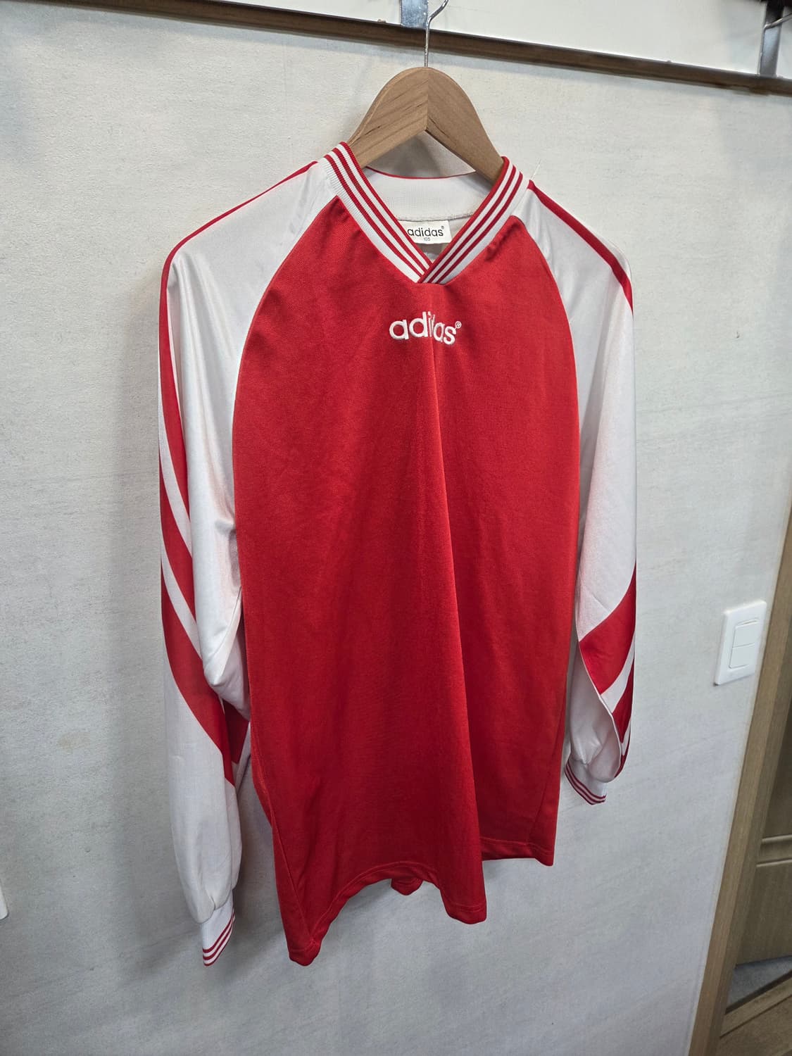 아디다스 올드스쿨 빈티지 삼선 래글런 져지 긴팔 xl 상품이미지5