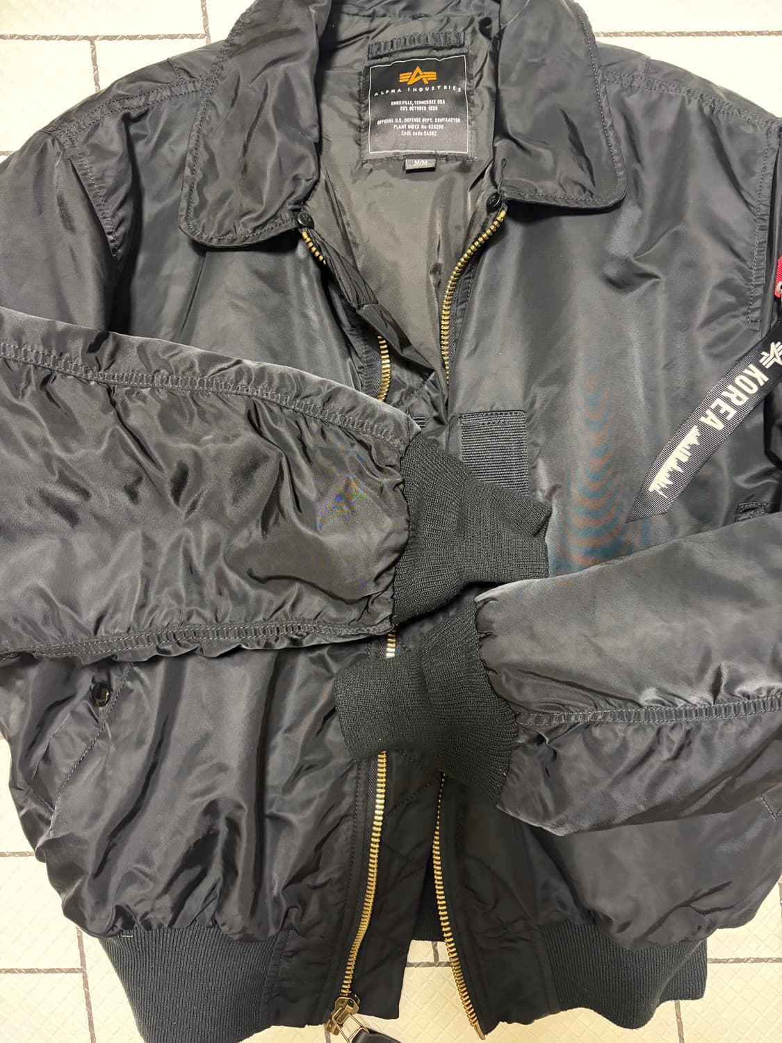 알파인더스트리 ma-1 M사이즈 상품이미지3