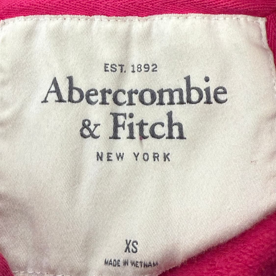 아베크롬비 핑크 딱붙 후드집업 상품이미지5