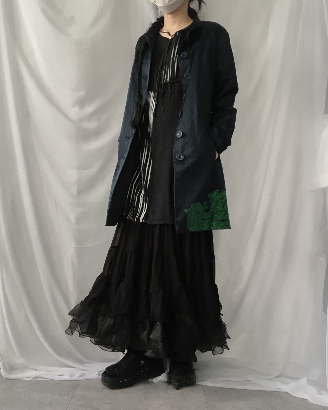 Desigual printing glossy coat 상품이미지7